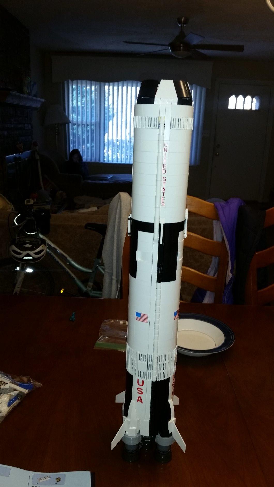 LEGO Ideas NASA Apollo Saturn V 92176 Outer Space Model Rocket for Kids and Adults, Science Building Kit (1969 Pieces) customer photo 1