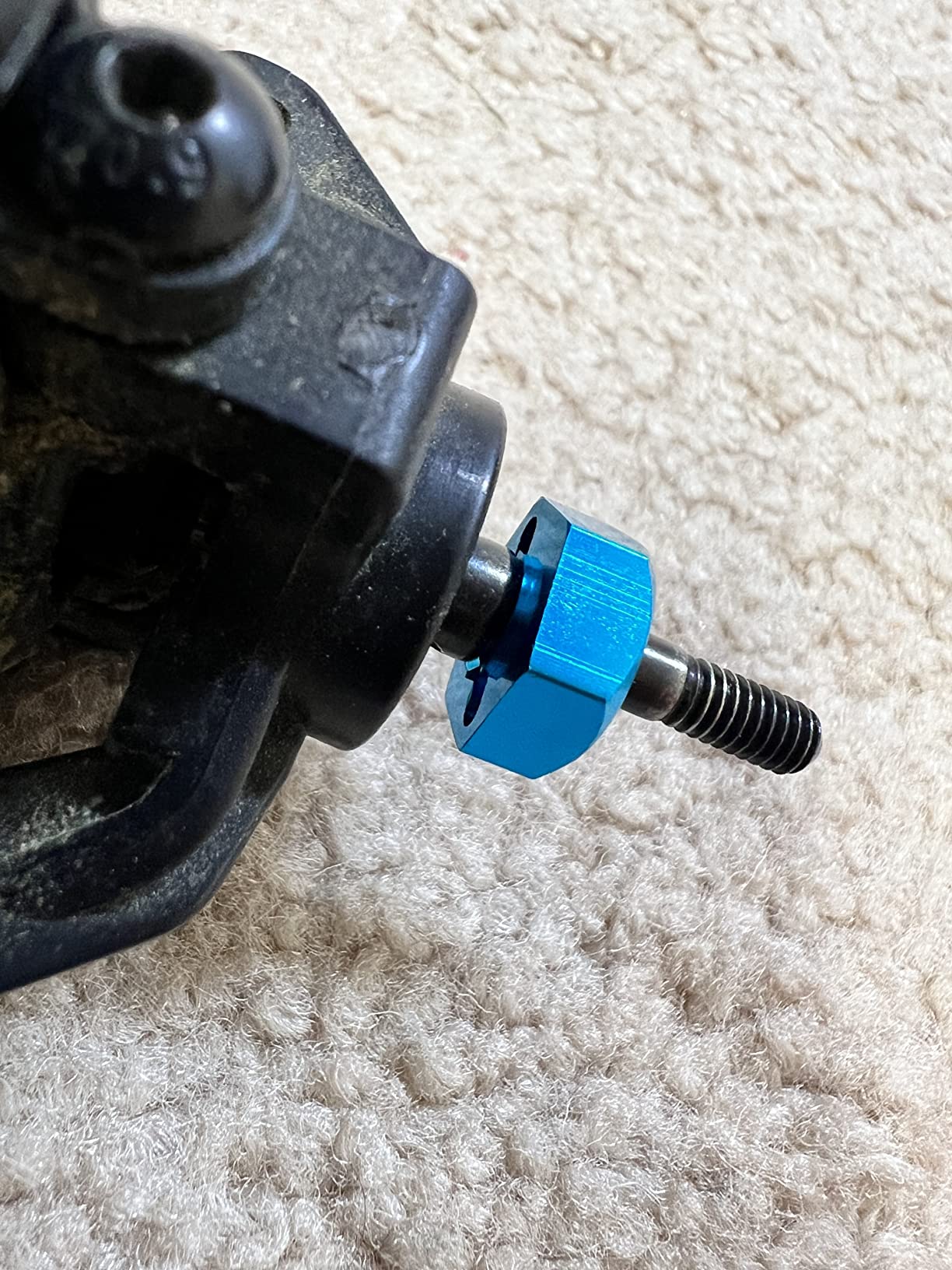 Hobbypark 12mm Aluminum Wheel Hex Drive Hub Adaptor (4P) & M4 Locknut (4P) RC Model Car Parts Blue customer photo 2