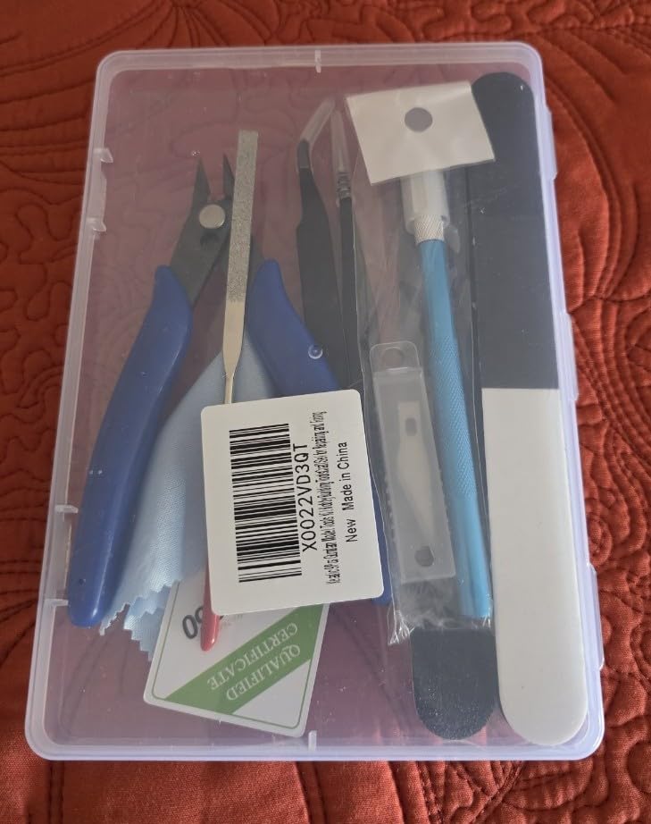 9Pcs Model Tools Kit Hobby Building Tools Craft Set for Basic Model Building, Repairing and Fixing customer photo 1