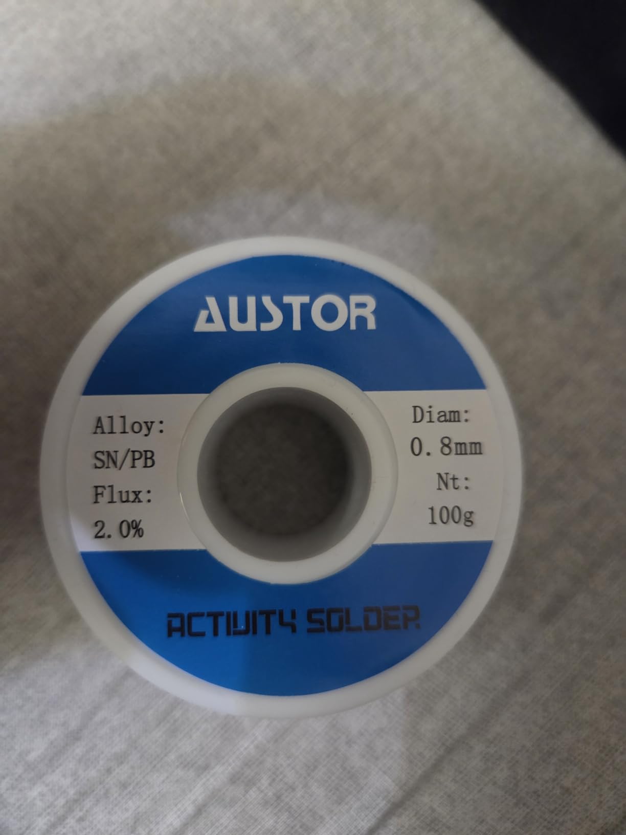 AUSTOR 60-40 Tin Lead Rosin Core Solder Wire for Electrical Soldering (100g, 0.8mm) customer photo 1