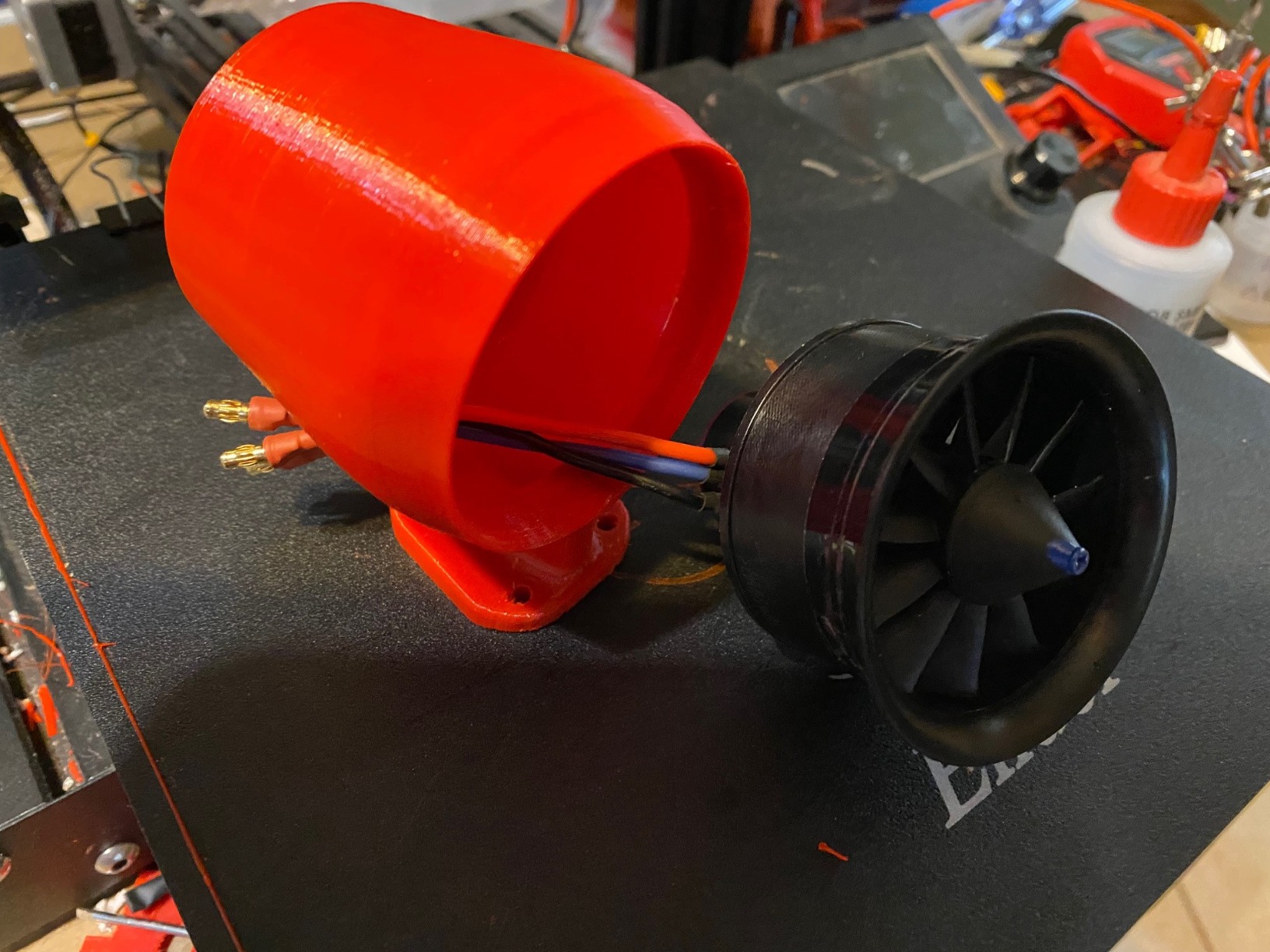 Powerfun EDF 50mm 11 Blades Ducted Fan with RC Brushless Motor 4900KV Balance Tested for EDF 3S RC Jet Airplane customer photo 2