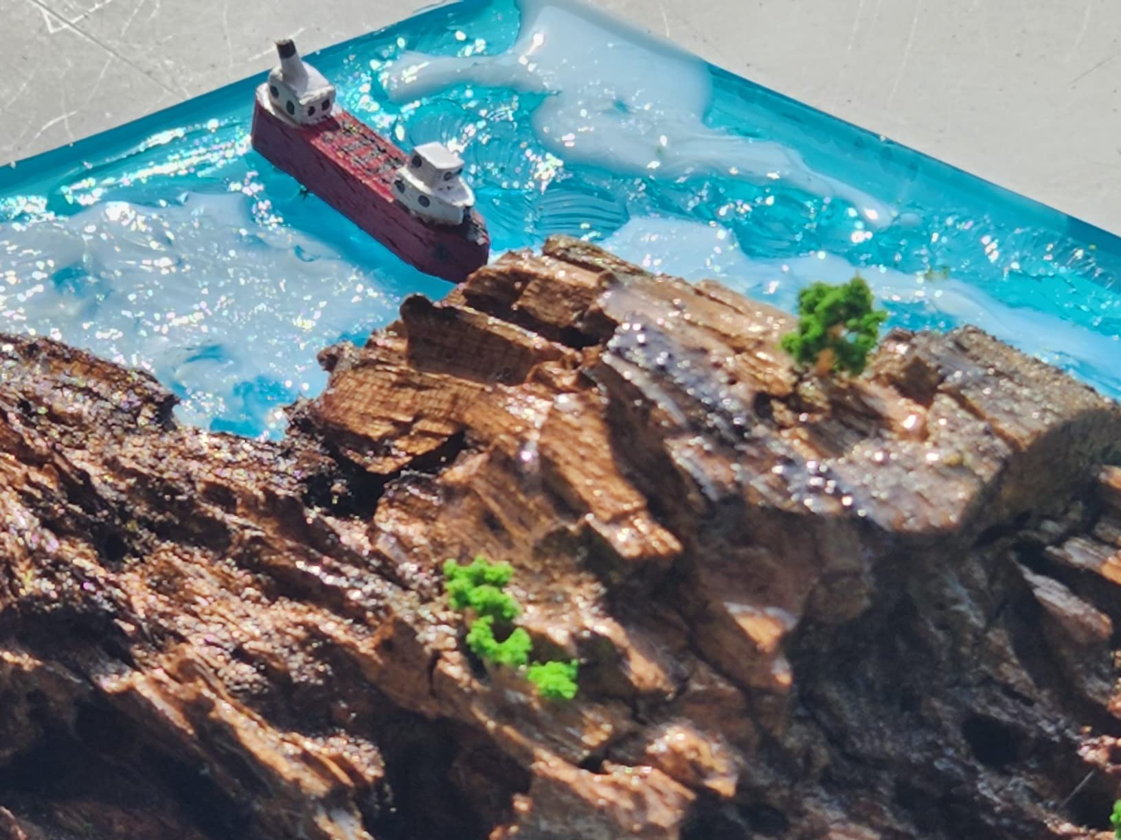 BAENRCY 32pcs 0.79-6.30inch Model Trees Mixed Size Miniature Trees Model Train Scenery Architecture Trees Model Scenery with No Stands(All Green) customer photo 1