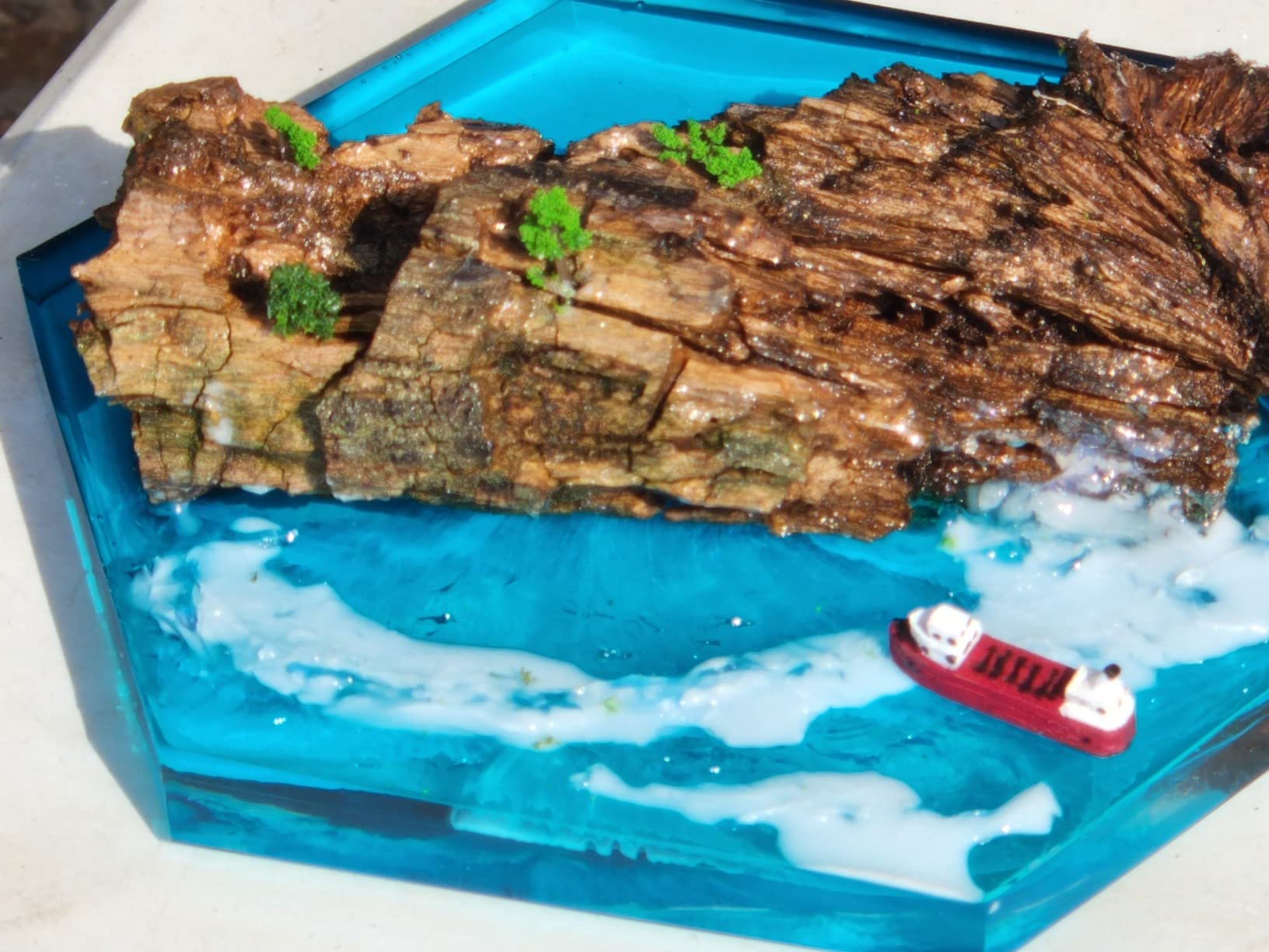 BAENRCY 32pcs 0.79-6.30inch Model Trees Mixed Size Miniature Trees Model Train Scenery Architecture Trees Model Scenery with No Stands(All Green) customer photo 2