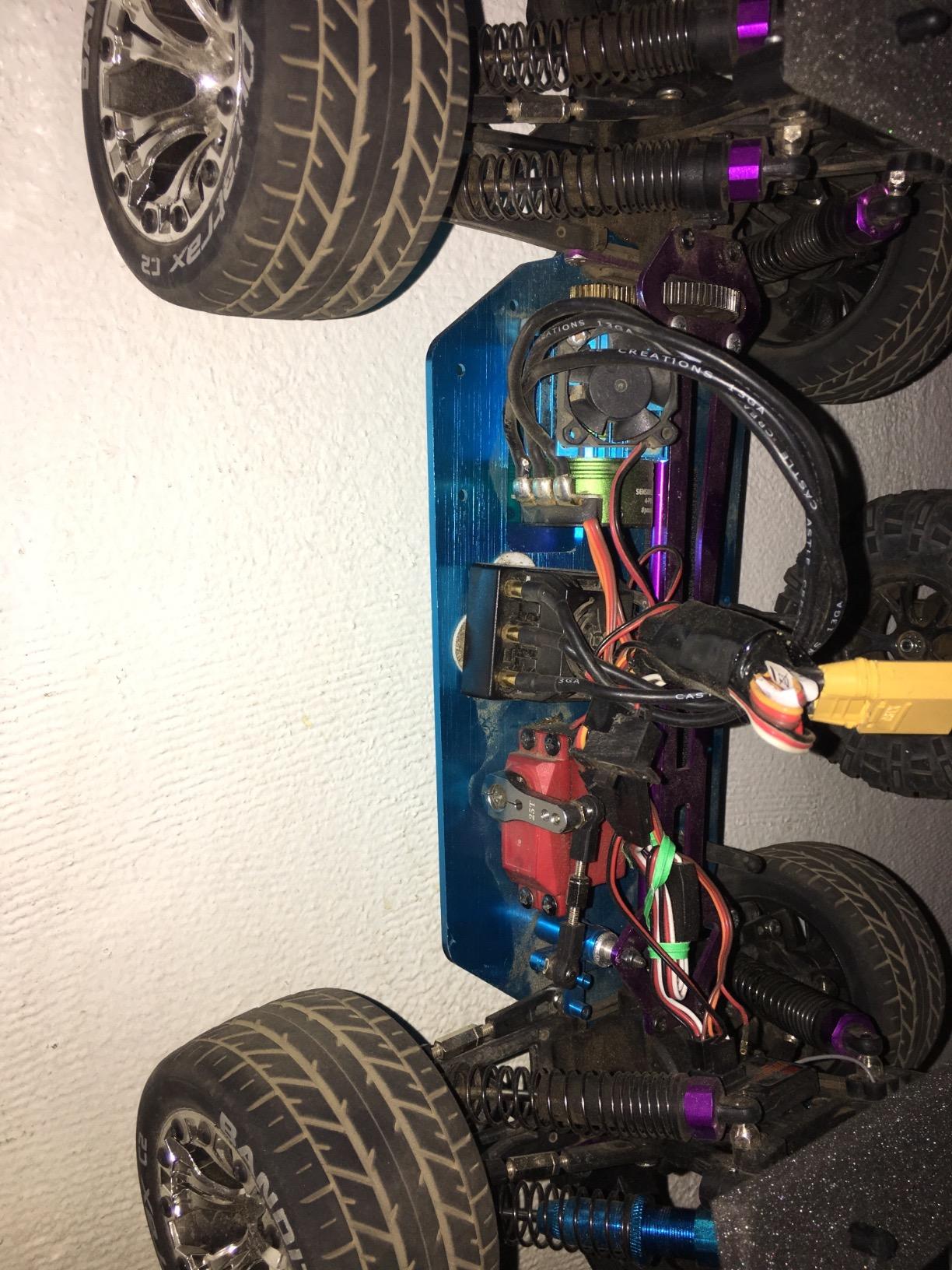 Share Goo CNC Aluminum Chassis Replacement Upgrade Parts 04001 Compatible with HSP 94111 94107 94170 94118 97123, 1/10 RC Redcat Volcano Exceed Infinitive Truck Monster (Blue) customer photo 1