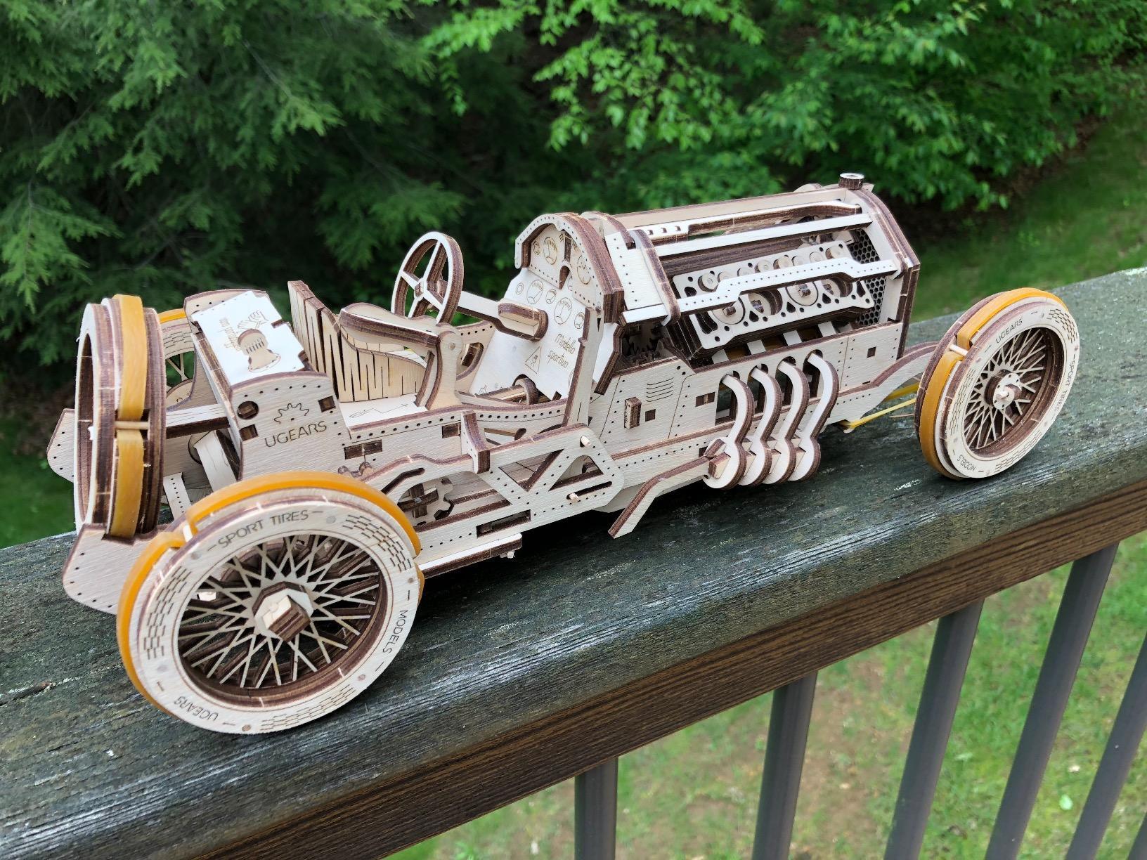 Mechanical Models 3-D Wooden Puzzle - Mechanical U-9 Grand Prix Car Idea customer photo 1