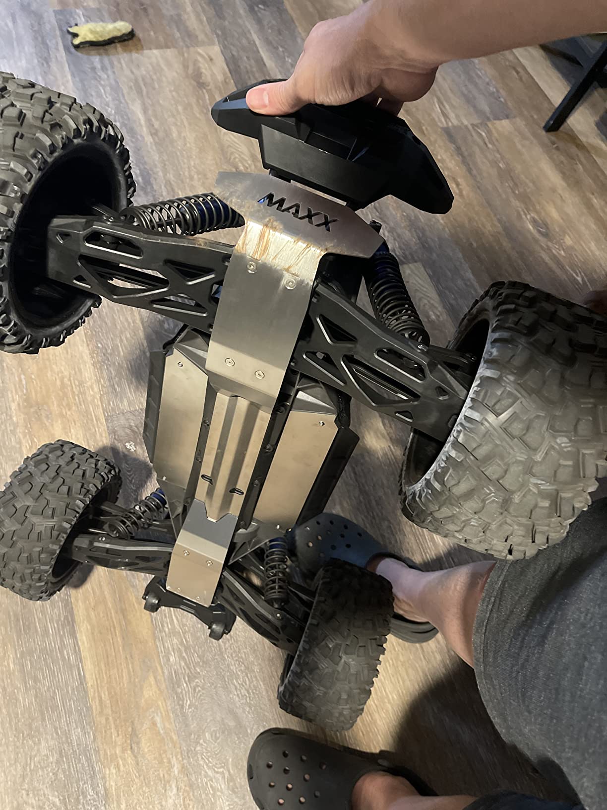 Steel Chassis Protector Guard Armor Front & Rear Skid Plate for Traxxas X-Maxx 6S 8S customer photo 1