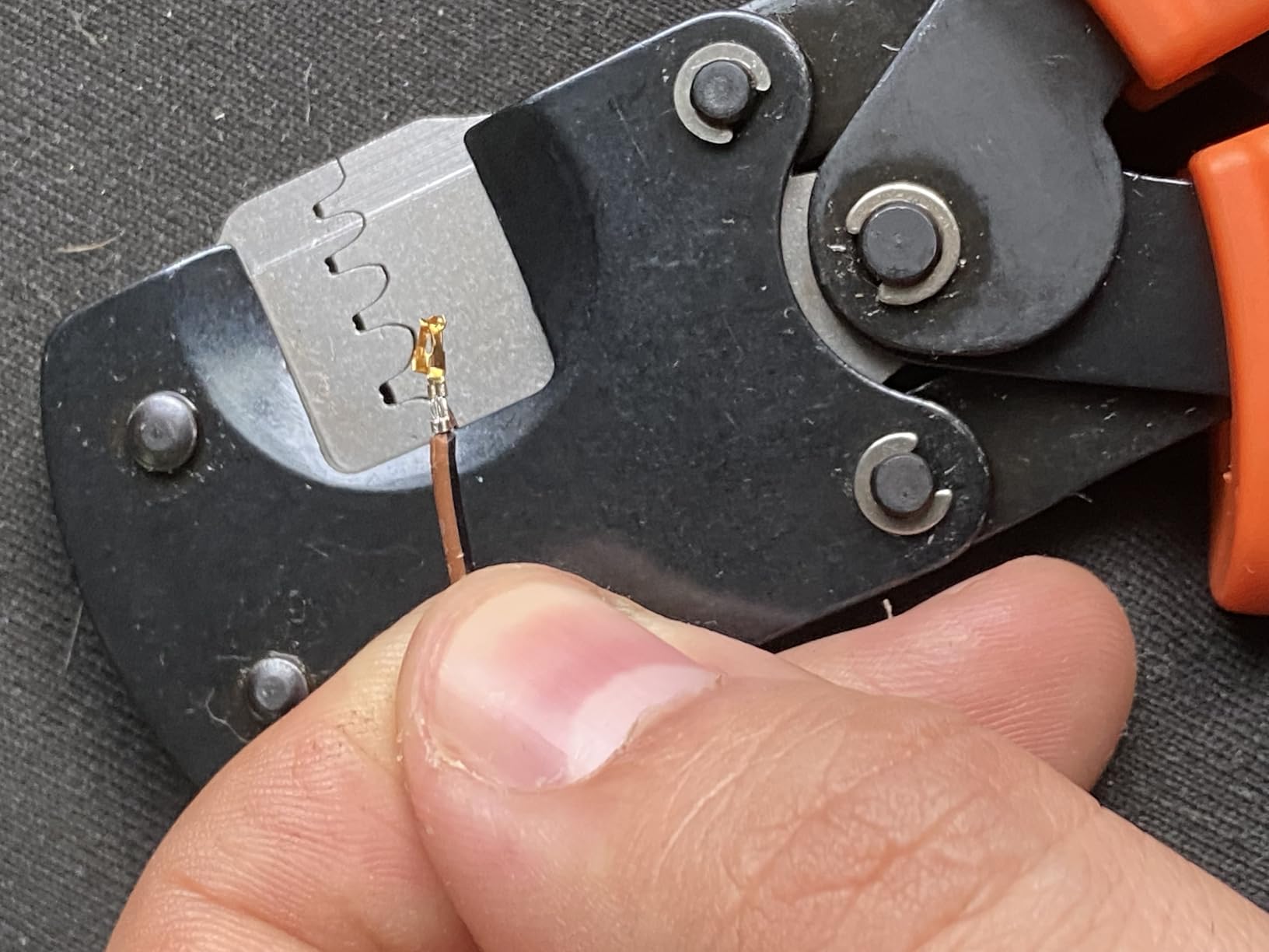 iCrimp IWS-3220M Micro Connector Pin Crimping Tool 0.03-0.52mm 32-20AWG Ratcheting Crimper for D-Sub,Open Barrel suits Molex,JST,JAE customer photo 2