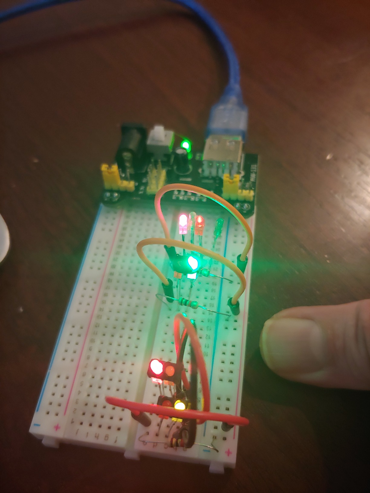 REXQualis Electronics Basic Kit w/Power Supply Module, Breadboard, Jumper Wire, LED,Resistor, comes with more than 300pcs sensors and components for fun and simple electronic projects customer photo 1