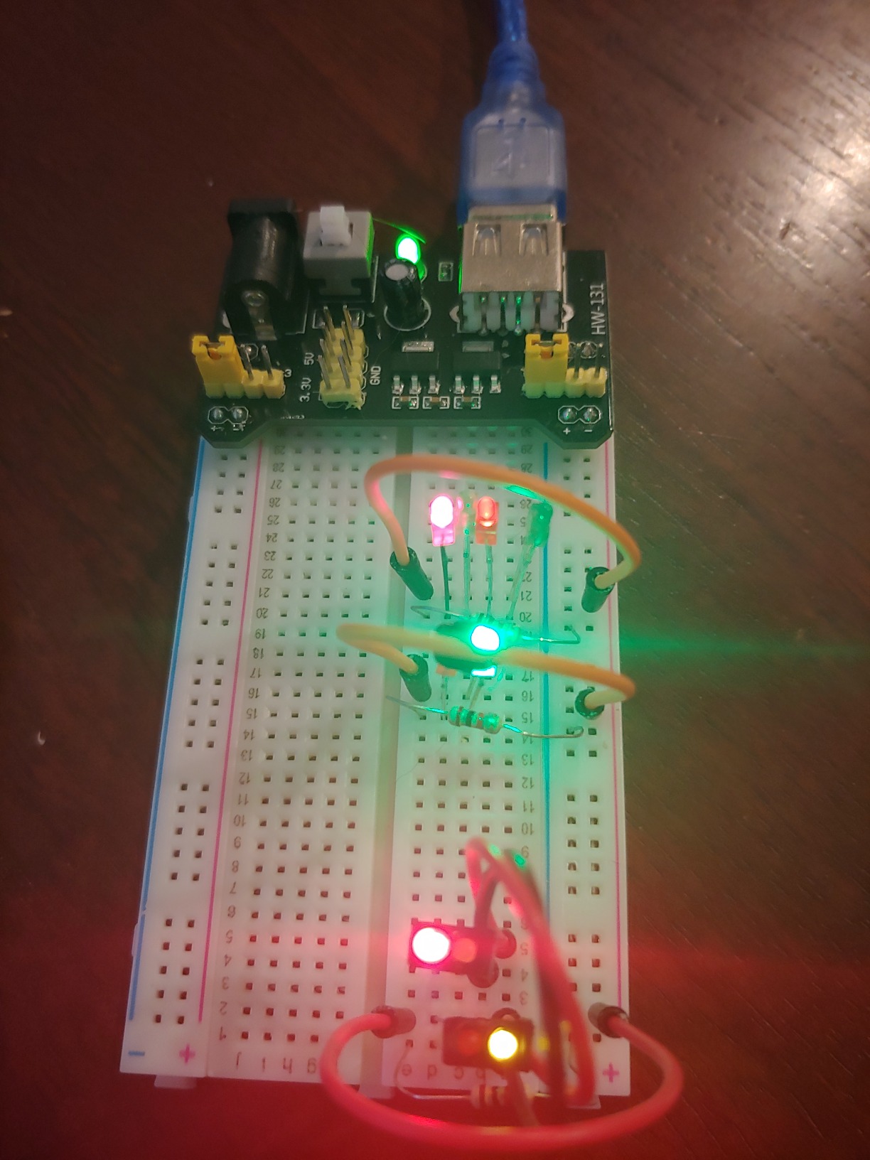 REXQualis Electronics Basic Kit w/Power Supply Module, Breadboard, Jumper Wire, LED,Resistor, comes with more than 300pcs sensors and components for fun and simple electronic projects customer photo 2