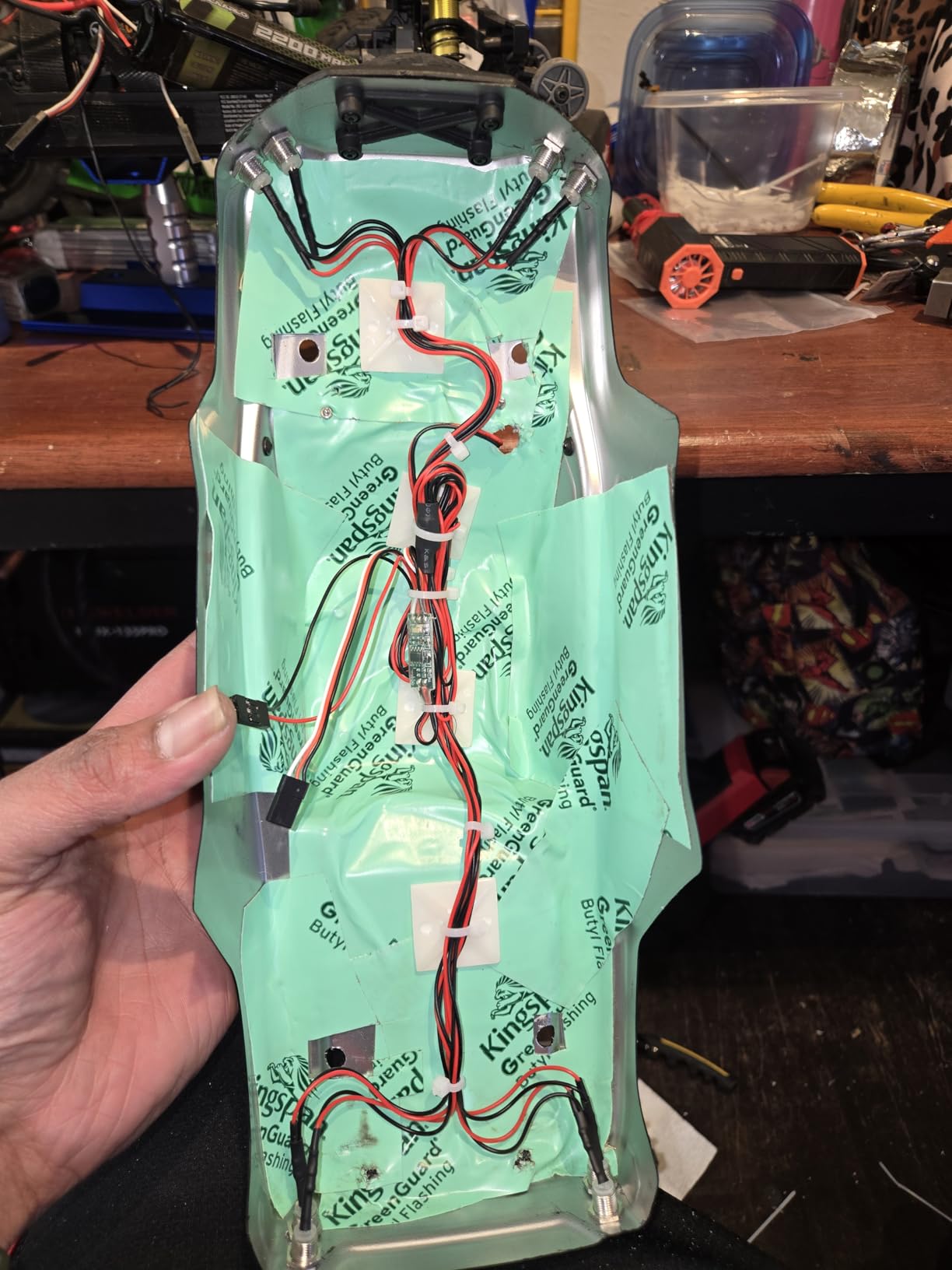 ShareGoo 8Leds LED Light Headlights Taillight Kit Accessories Compatible with Traxxas HSP Tamiya Redcat RC4WD Axial SCX10 RC Car Truck Tank Crawler customer photo 1