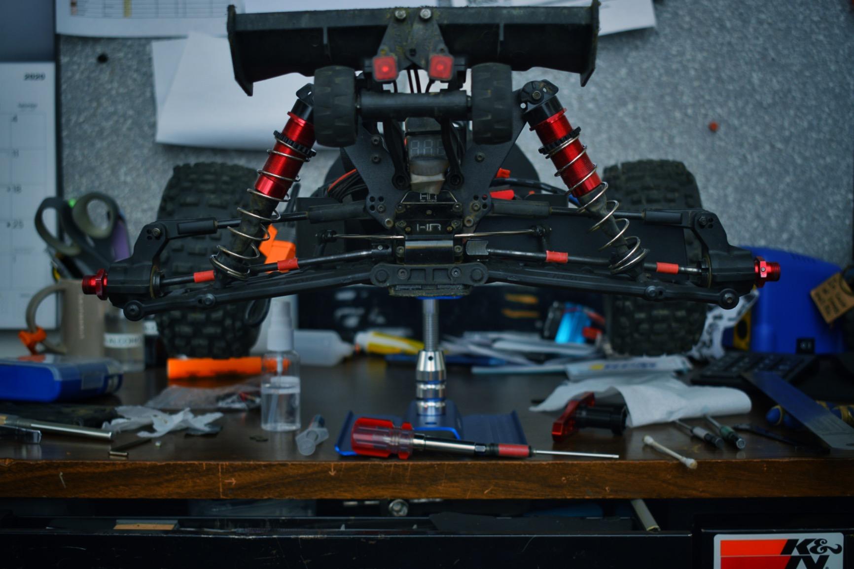 Hobbypark Aluminum Alloy RC Car Work Stand Repair Workstation 360 Degree Rotation Lift Or Lower For 1/8 1/10 1/12 Scale Cars Trucks Buggies customer photo 2