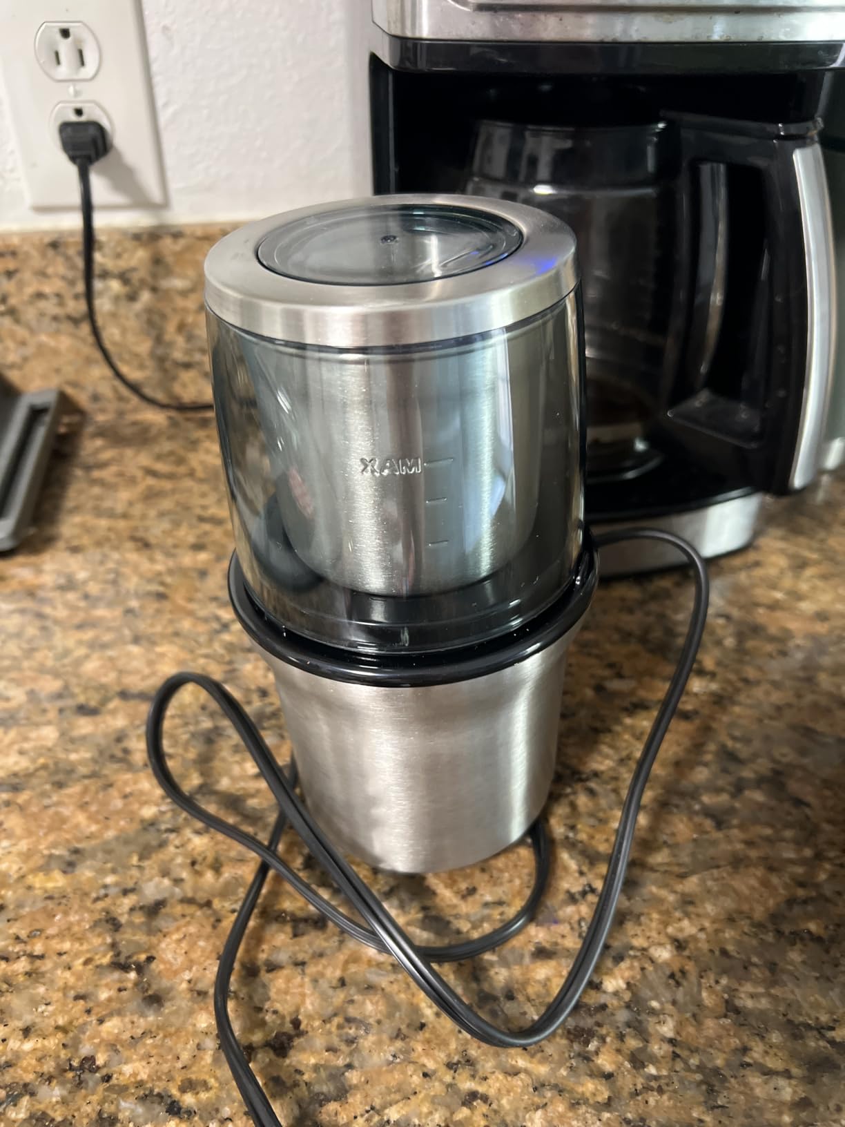 Secura Electric Coffee Grinder and Spice Grinder with 2 Stainless Steel Blades Removable Bowls customer photo 2