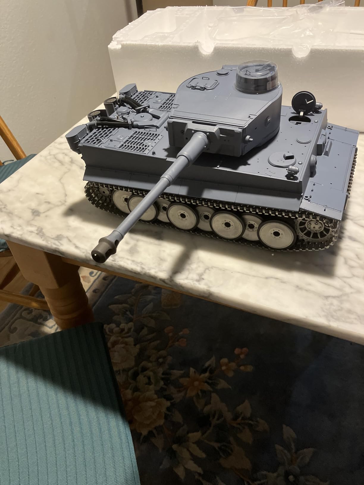 1/16 2.4ghz Remote Control German Tiger I Gray Color Tank Adults Model Toy (Upgraded Metal Road Wheel & Tracks) customer photo 1