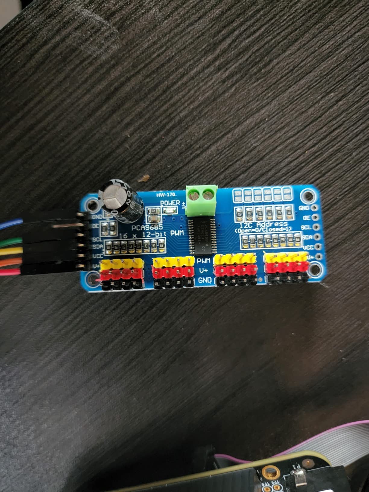 HiLetgo 2pcs PCA9685 16 Channel 12-Bit PWM Servo Motor Driver IIC Module for Arduino Robot customer photo 1