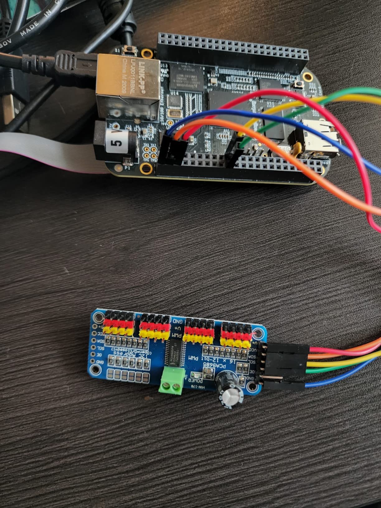 HiLetgo 2pcs PCA9685 16 Channel 12-Bit PWM Servo Motor Driver IIC Module for Arduino Robot customer photo 2