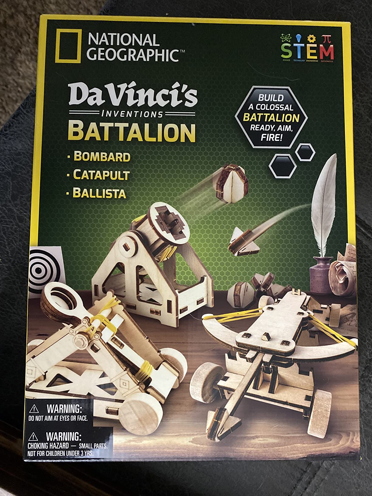 NATIONAL GEOGRAPHIC Da Vinci Model Kit - Catapult Kit for Kids, 3D Puzzle STEM Project customer photo 2