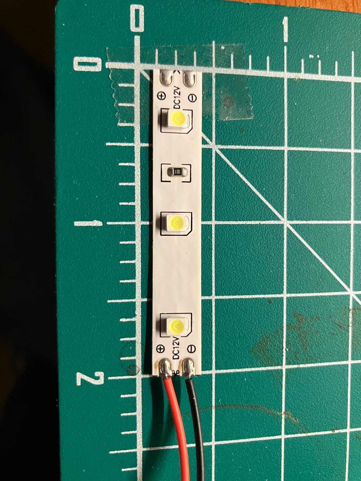 Evemodel DD01W 10pcs Pre Wired White Strip Led Light Self-Adhesive Flexible 3528 SMD LED12V ~ 18V customer photo 1