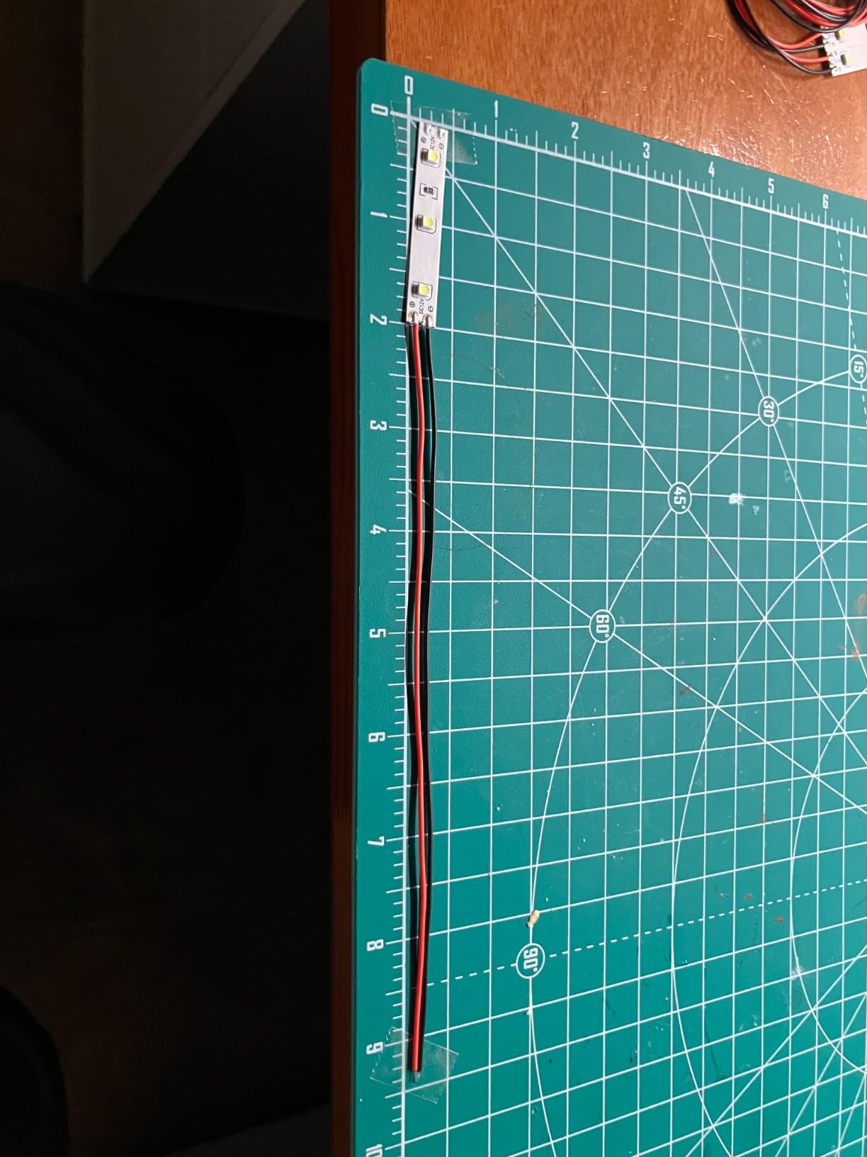 Evemodel DD01W 10pcs Pre Wired White Strip Led Light Self-Adhesive Flexible 3528 SMD LED12V ~ 18V customer photo 2