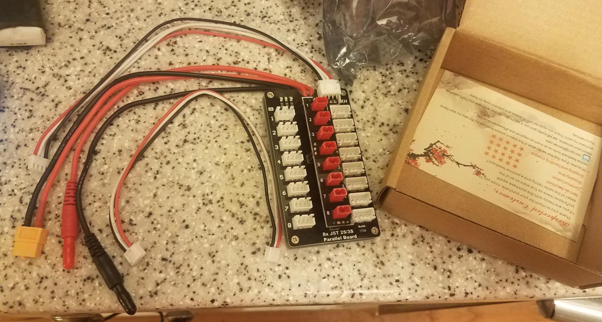 YoungRC JST Parallel Charging Board 2-3S Lipo Battery Balance Charge Board with JST Connectors for RC Drone Helicopter customer photo 1