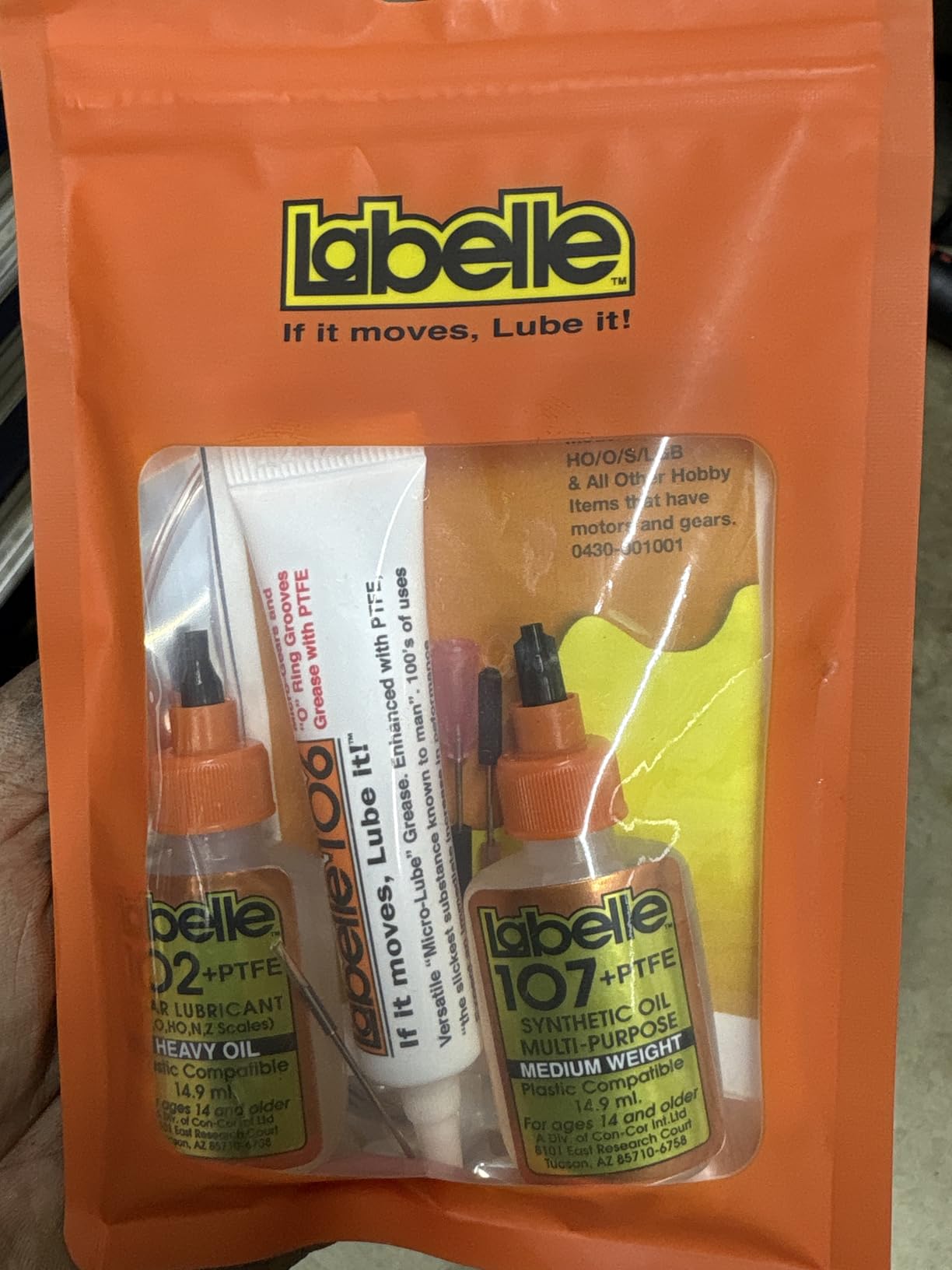 Labelle 1001 Lubricant 3-Pack - for Model Trains (DCC HO/O), Slot Cars, RC Cars & Boats, 3D Printer Hobbyists, Small & Medium Electric Motors customer photo 1