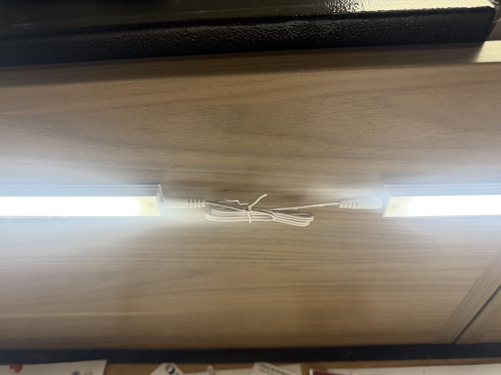 ASOKO Under Cabinet Led Light Plug in, Dimmable Daylight White 4500K, 3 Pack 12 inch Linkable Led Under Counter Lights for Kitchen, Shelf, Workbench, Cupboard, ETL Listed Plug 24V, UNO-LK 4500K customer photo 1