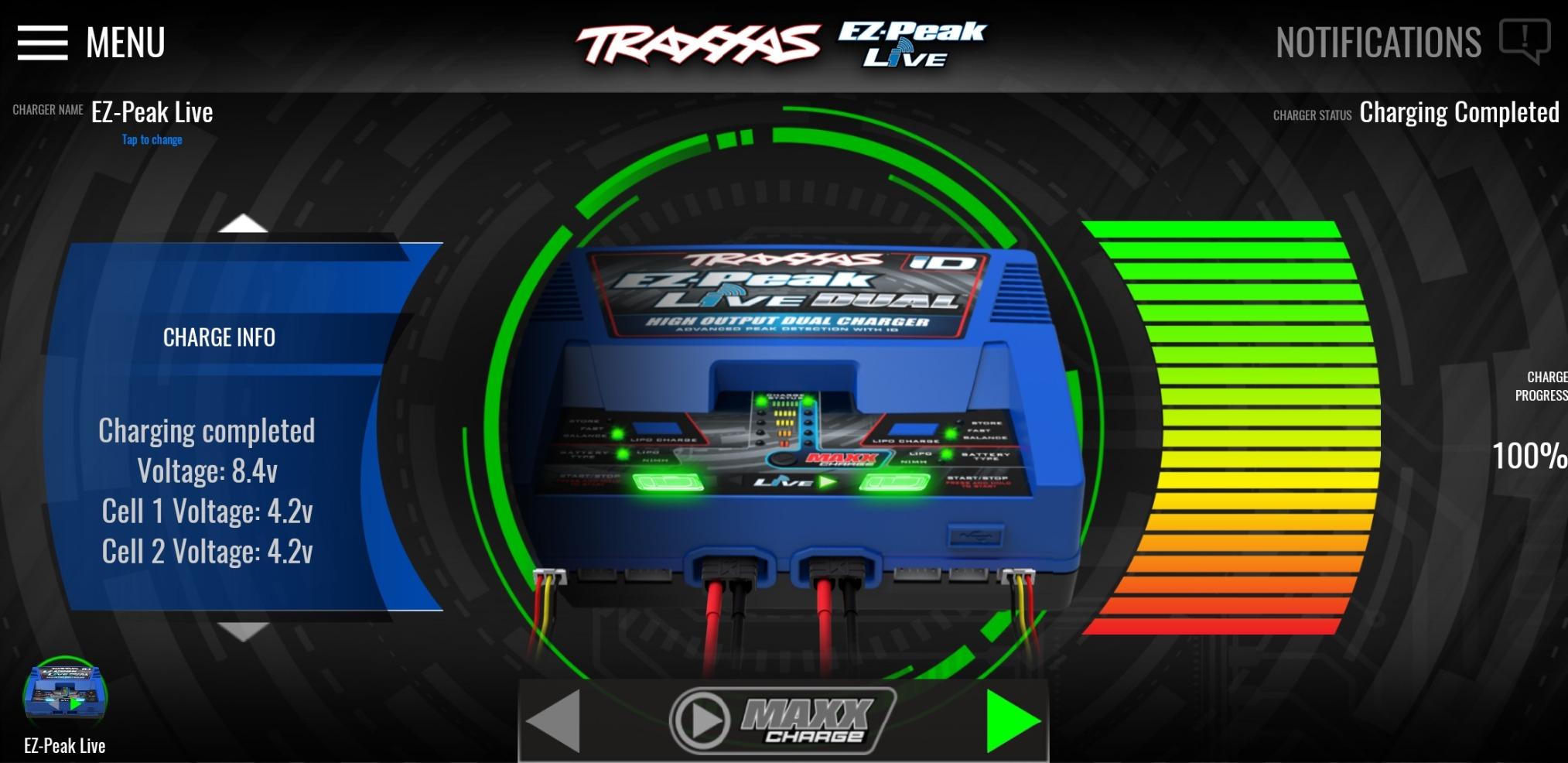 Traxxas EZ Peak Live Dual, 200W Multi-Chemistry Charger with ID, Blue 2973 customer photo 1