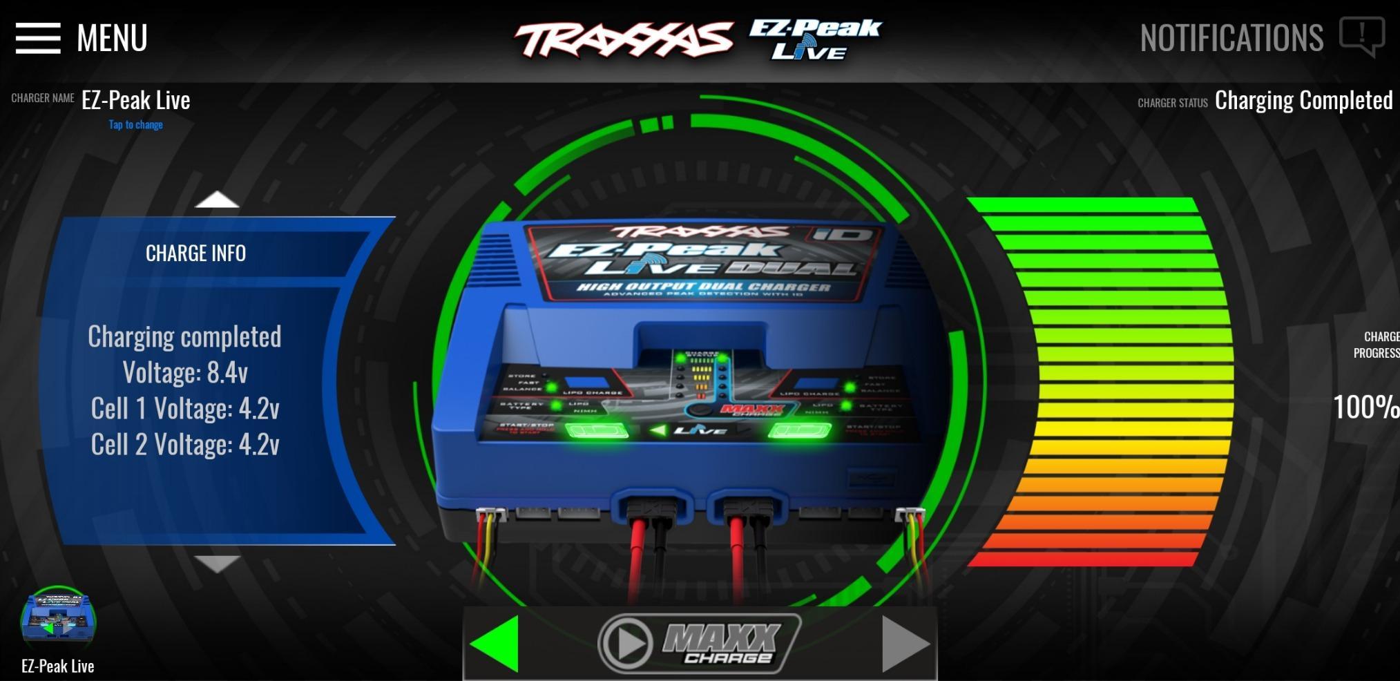 Traxxas EZ Peak Live Dual, 200W Multi-Chemistry Charger with ID, Blue 2973 customer photo 2
