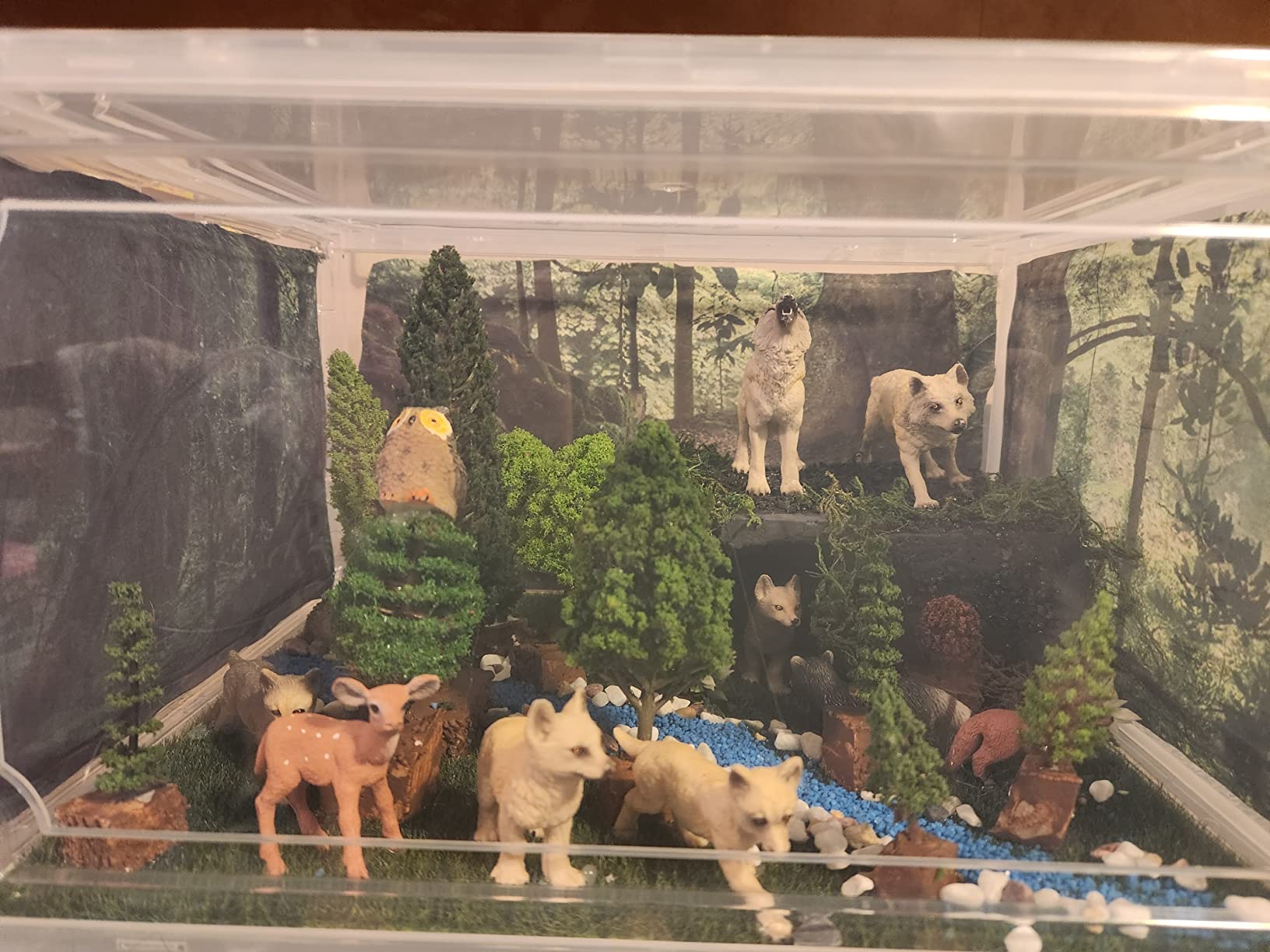 NWFashion 9 Bags Total 300Gram Scenery Basing Material Kit, Stone, Snow, Grass, Moss Stick, River, Desert customer photo 2