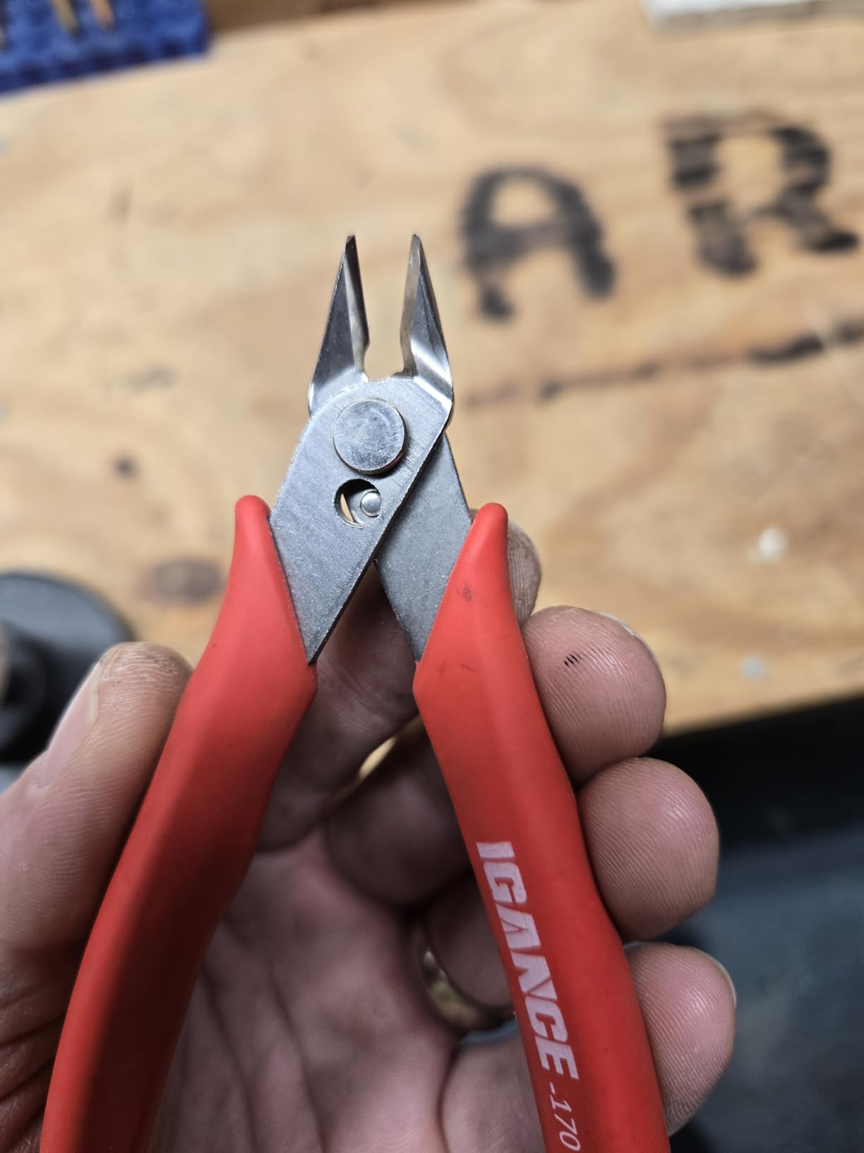IGAN-170 Wire Cutters, Precision Electronics Flush Cutter, One of the Strongest and Sharpest Side Cutting pliers with an Opening Spring customer photo 2