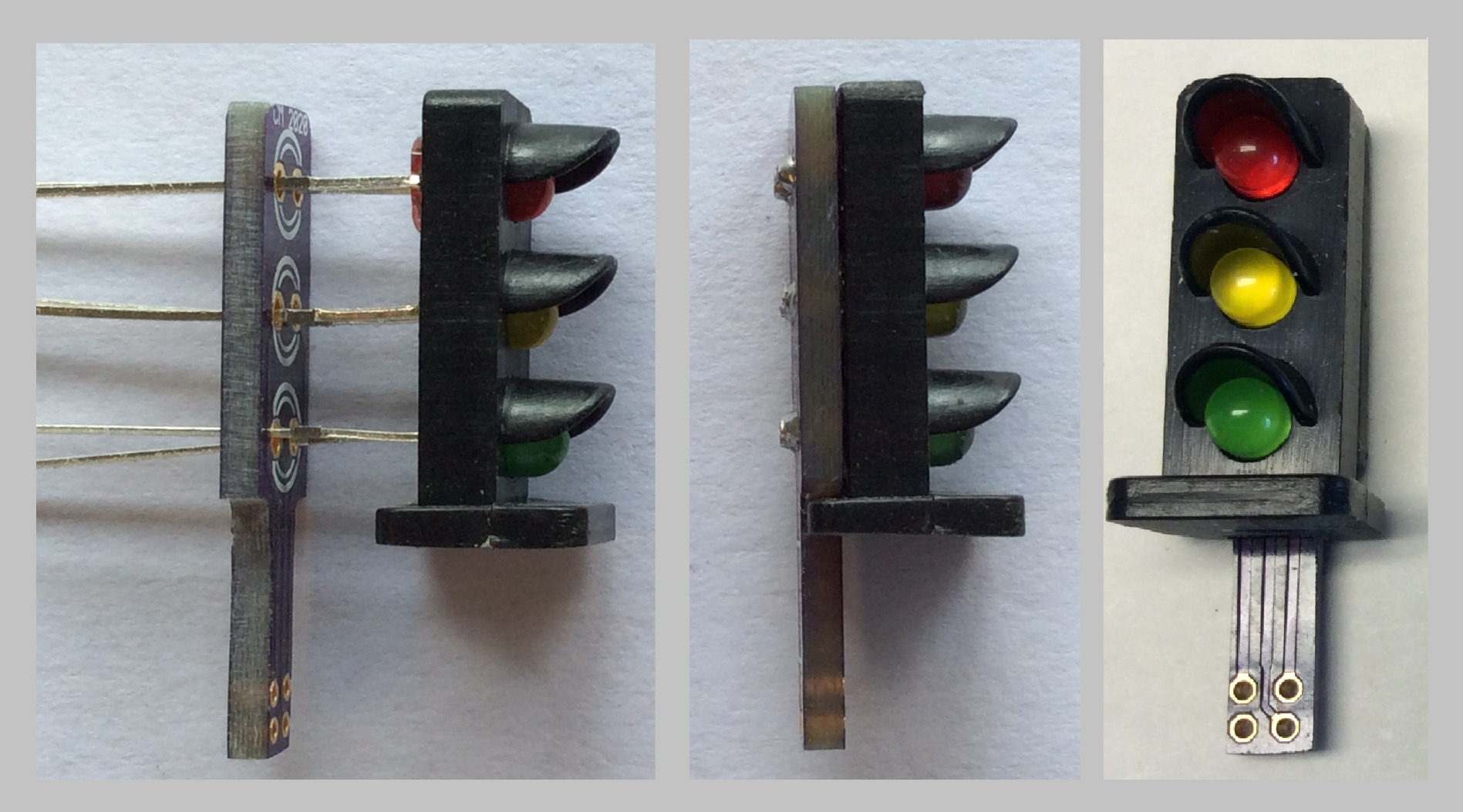 Evemodel 10 Sets Target Faces with LEDs Railway Dwarf Signal HO OO Scale 2 Aspects JTD19 customer photo 4