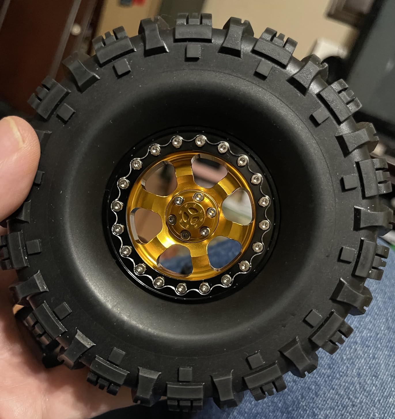 Hobbypark Super Soft 2.2inch Crawler Tires 1/10 Rock Crawling Climbing Tyres Mud fit 2.2 Beadlock Wheels for Traxxas TRX4 Axial SCX10 II Redcat Gen 8 Gen7 Everest 10 w/Foam (4-Pack) customer photo 1