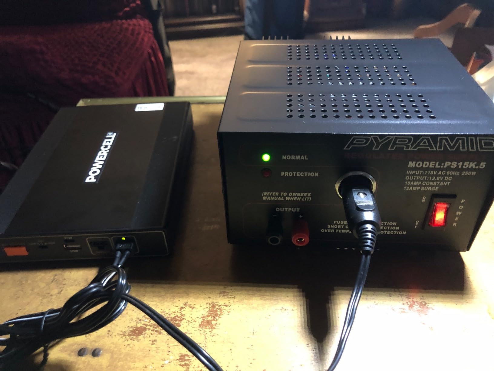 Pyramid Universal Compact Bench Power Supply - 10 Amp Linear Regulated Home Lab Benchtop AC-to-DC Converter w/ 13.8 Volt DC 115V AC 250W Input, Screw Type Terminal, 12V Car Cigarette Lighter-PS15K.5 customer photo 2