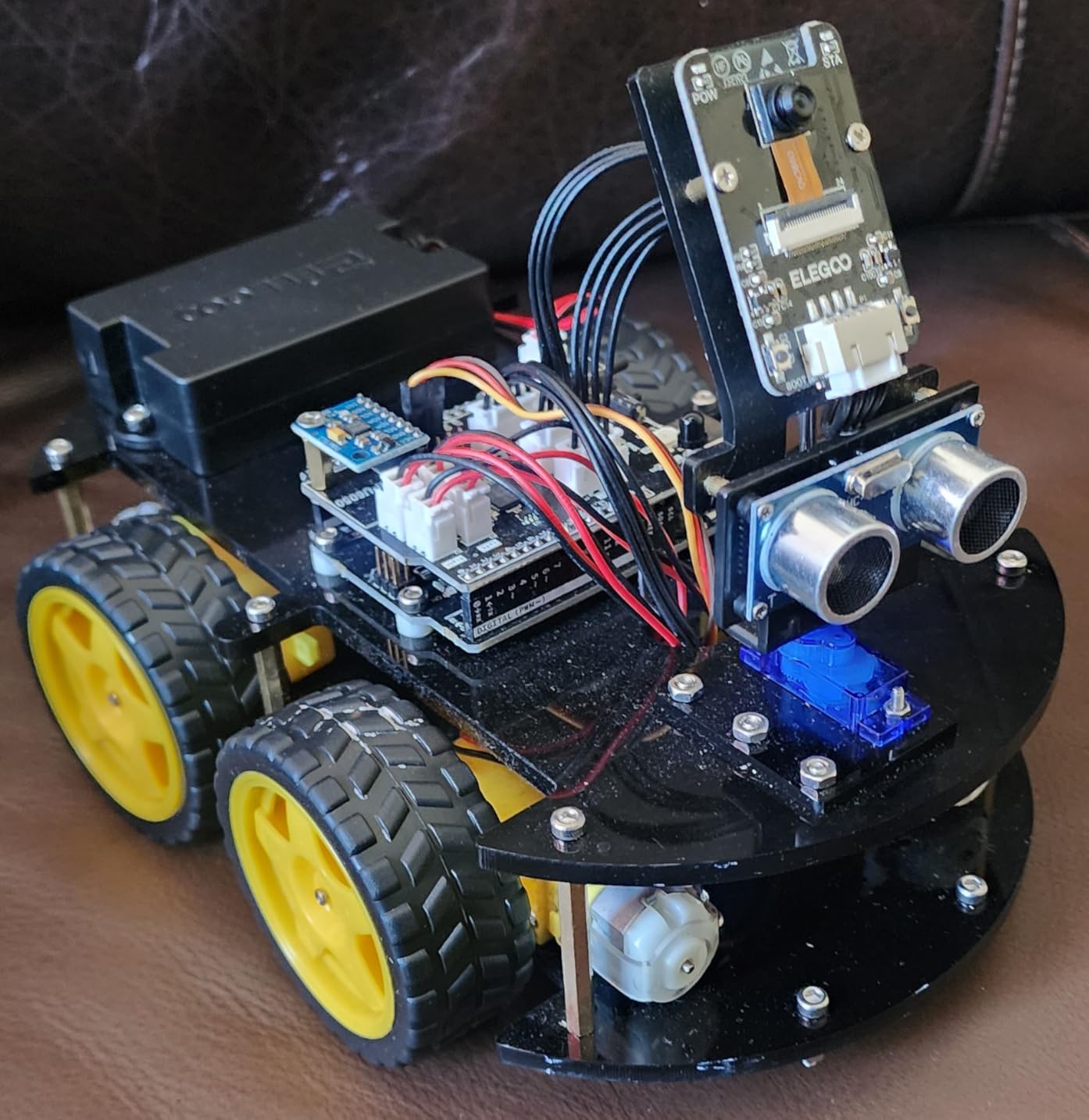 ELEGOO UNO R3 Smart Robot Car Kit V4 for Arduino Robotics for Kids Ages 8-12 12-16 STEM Science Kits Coding Gifts customer photo 1