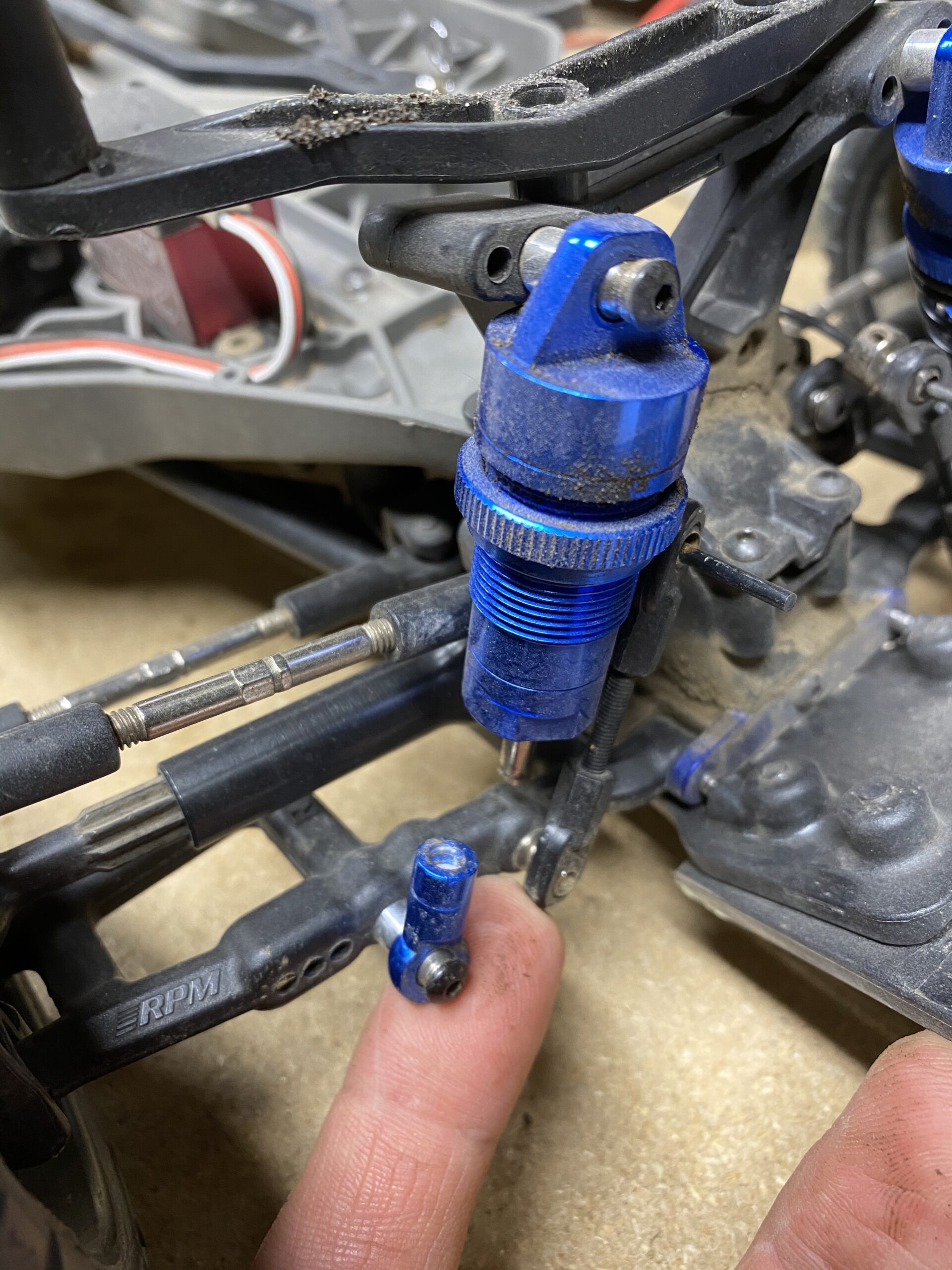 HobbyPark All Metal Shocks for Traxxas Rustler 4X4 VXL Slash 2WD 4x4 Hoss Stampede Bandit Nitro Shock Absorber Damper Set 1/10 Upgrades Parts Replace of 5862 (4-Pack) (Blue) customer photo 1