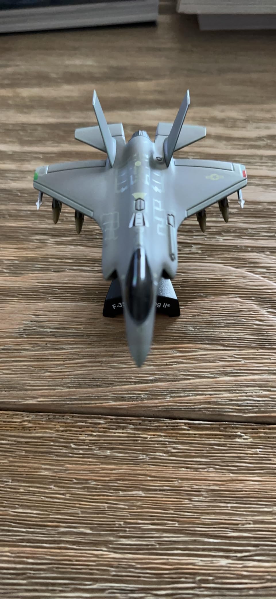 Postage Stamp F-35 Lightning II USAF AF08-0747 Die-Cast Model - 1:144 Scale Stealth Fighter Replica with Display Stand customer photo 1