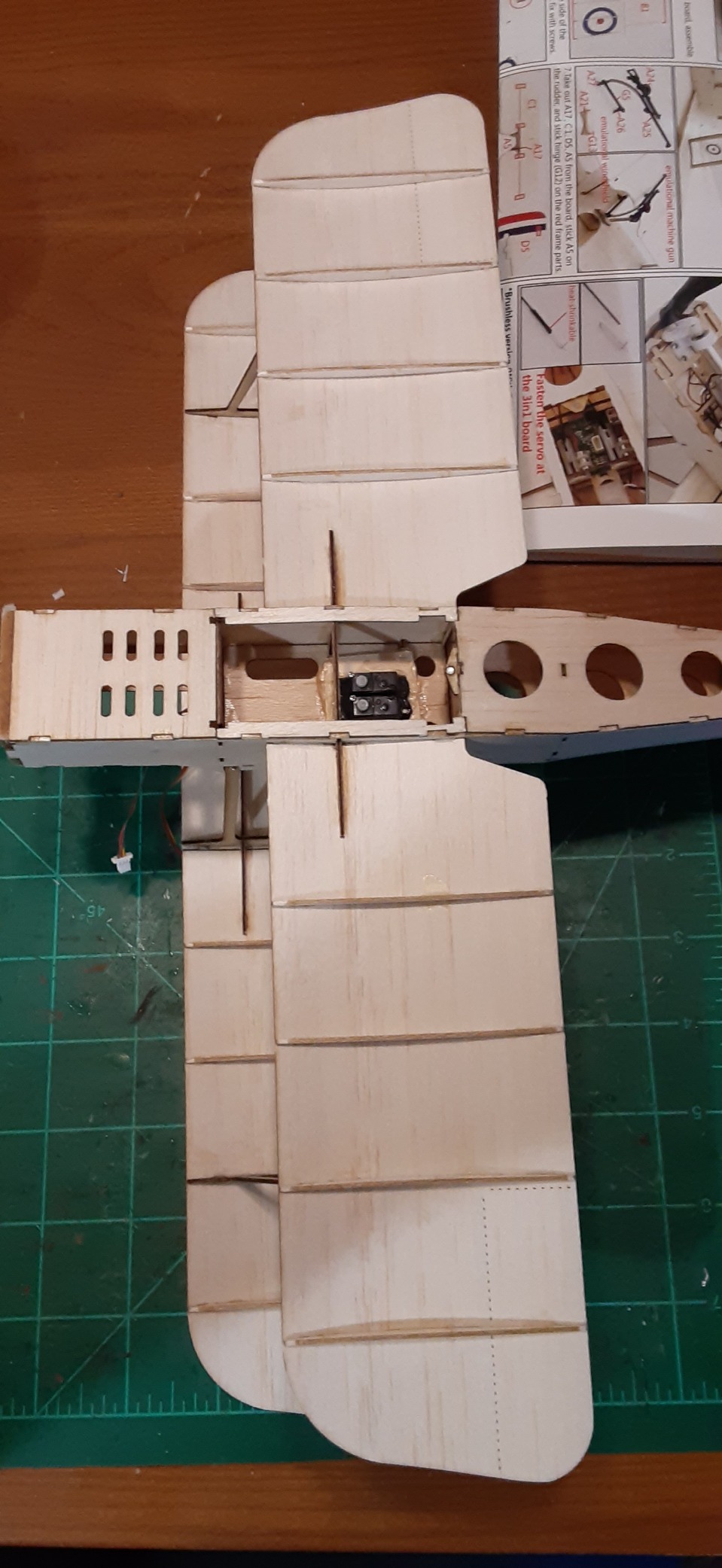 Viloga Micro Balsa Wood Model Airplane SE5A Biplane, 14.8'' Wingspan Laser Cut Unassembled Model Airplanes Kits to Build for Adults, DIY Mini RC Plane for Indoor Fly (KIT+Motor+ESC+Servos) customer photo 1