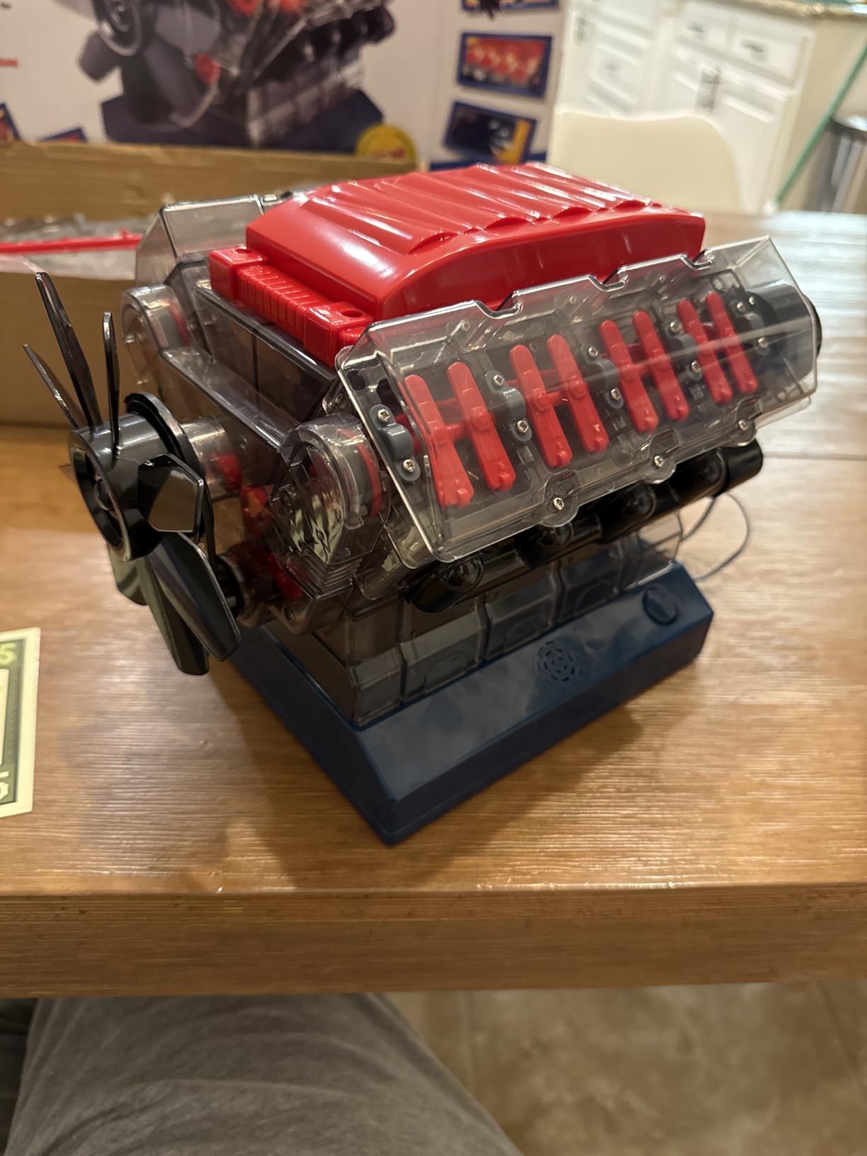Playz V8 Combustion Engine Model Kit That Runs - Build Your Own STEM Mini V8 Model Engine Kit for Adults & Kids Age 12+, Visible V8 Mini Engine Kit That Works for Adult w/ 270 STEM Parts customer photo 1