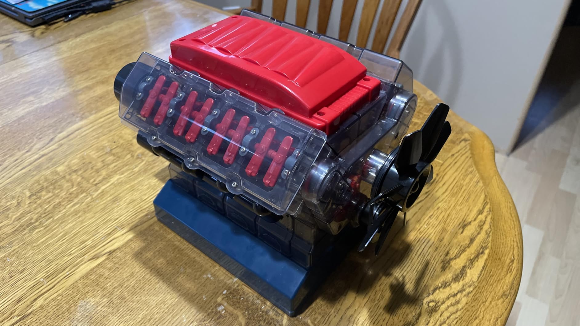 Playz V8 Combustion Engine Model Kit That Runs - Build Your Own STEM Mini V8 Model Engine Kit for Adults & Kids Age 12+, Visible V8 Mini Engine Kit That Works for Adult w/ 270 STEM Parts customer photo 2
