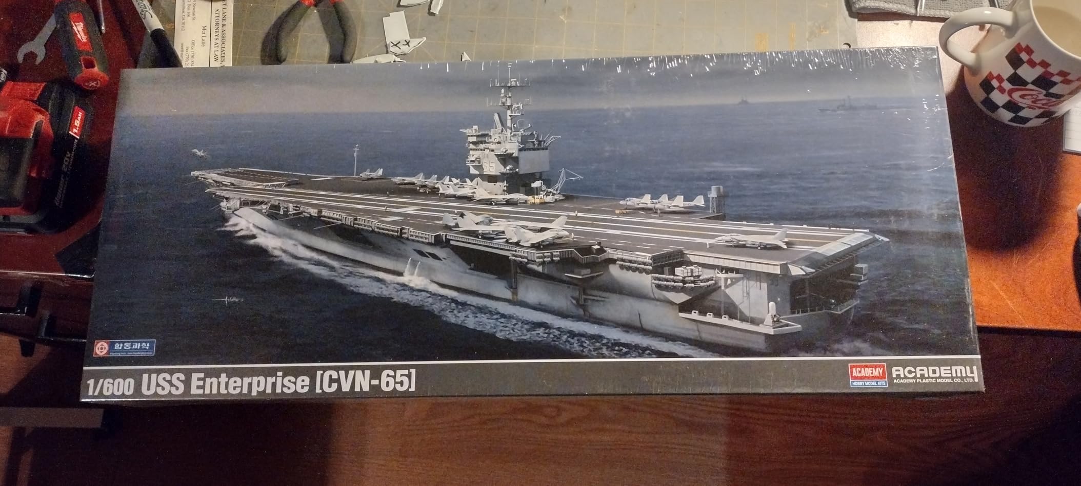 Academy USS Enterprise CVN-65 Aircraft Carrier Plastic Model Kits 1/600 Scale customer photo 1