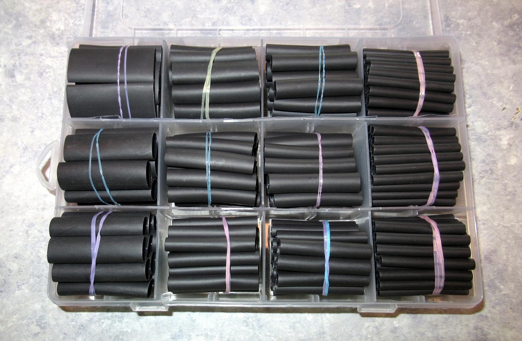 MILAPEAK 650 PCS Heat Shrink Tubing Kit, UL Approved Heat Shrink Tube Wire Wrap, 2:1 Ratio Electrical Cable Sleeve Assortment with Storage Case for Long Lasting Insulation Protection (8 Sizes, Black) customer photo 2