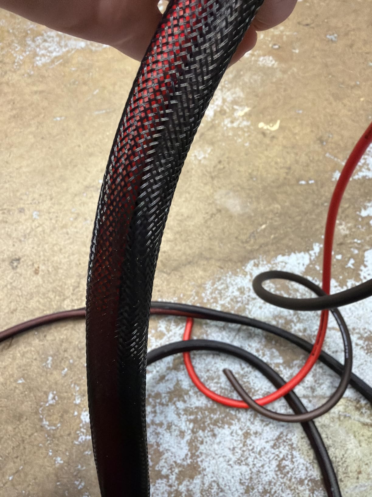 50ft - 1/4 inch & 1/2 inch PET Expandable Braided Sleeving - Black - Alex Tech Braided Cable Sleeve customer photo 2