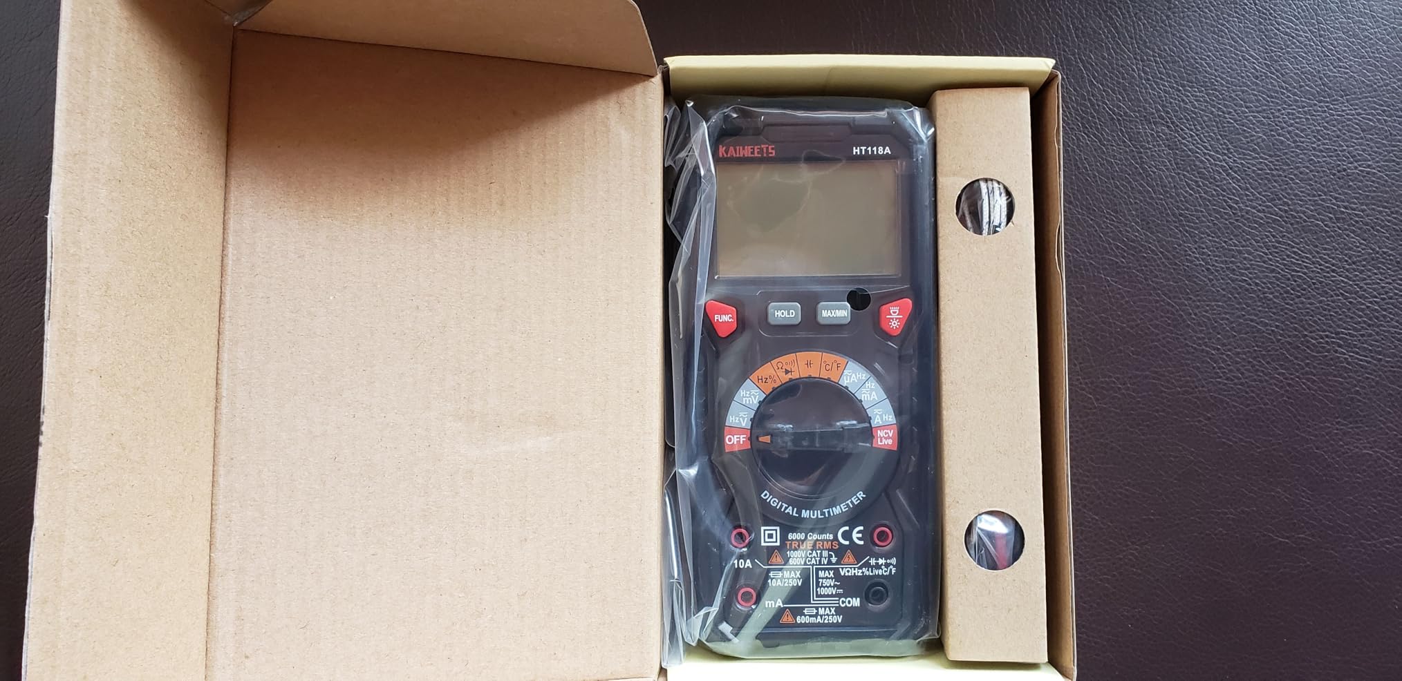 KAIWEETS Digital Multimeter TRMS 6000 Counts Voltmeter Auto-Ranging Fast Accurately Measures Voltage Current Amp Resistance Diodes Continuity Duty-Cycle Capacitance Temperature for Automotive customer photo 1