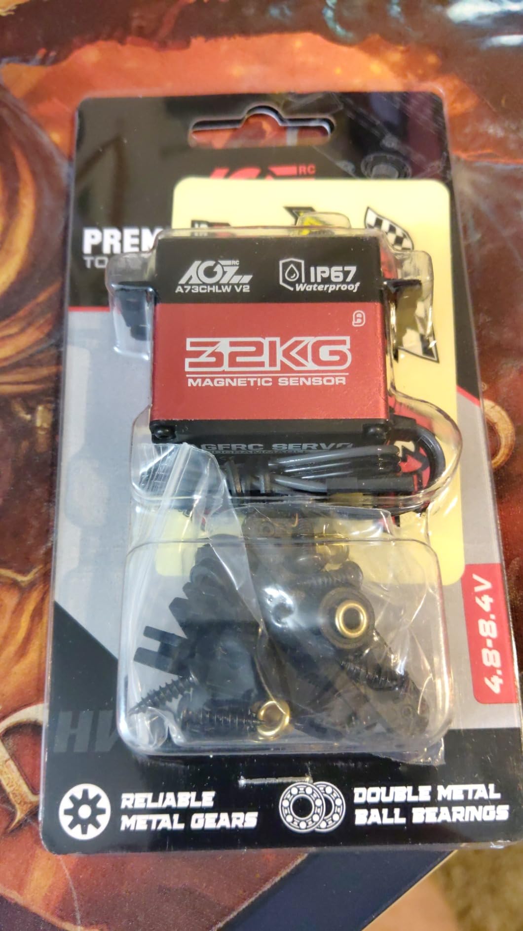 AGFRC 32KG IP67-Waterproof RC-Servo High-Torque - Full Metal Gear Coreless Steering Servo for 1/10 RC Car Boat Crawler, Control Angle 180 (A73CHLW V2) customer photo 2