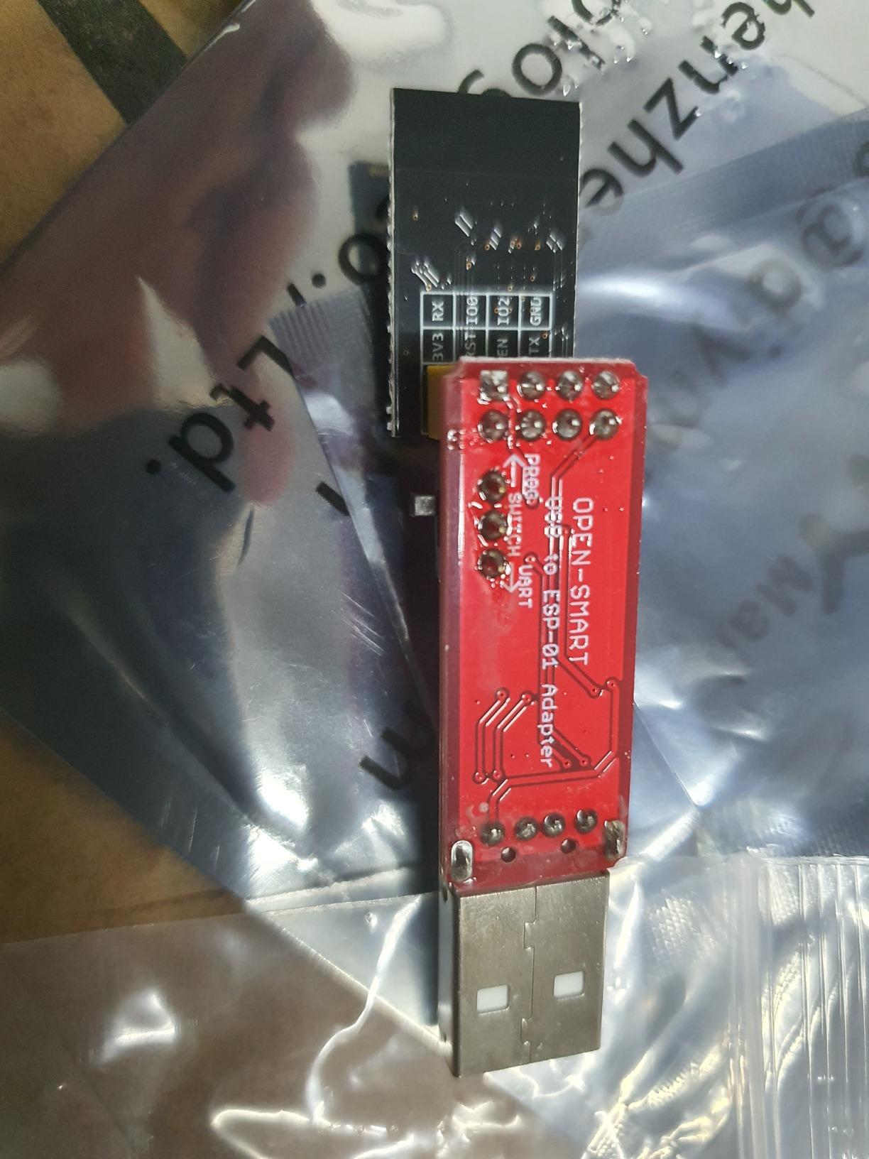 1pc ESP8266 ESP-01S 4MB Serial WiFi Wireless Transceiver Module + 1pc CH340G Programmer USB to ESP-01 Wireless Adapter Module 4.5-5.5V customer photo 1