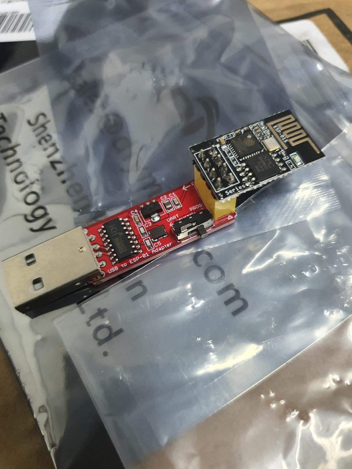 1pc ESP8266 ESP-01S 4MB Serial WiFi Wireless Transceiver Module + 1pc CH340G Programmer USB to ESP-01 Wireless Adapter Module 4.5-5.5V customer photo 2