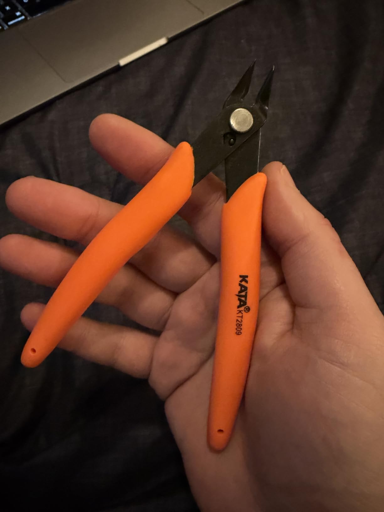 KATA Micro Wire Cutters Pliers: Precision Flush Cutter Tools for Jewelry Making Craft- 5-Inch Small Zip Tie Cutter Nippers - Mini Wire Side Cutting Snips for Electronics, Hobby Plastic Models, Gundam customer photo 2