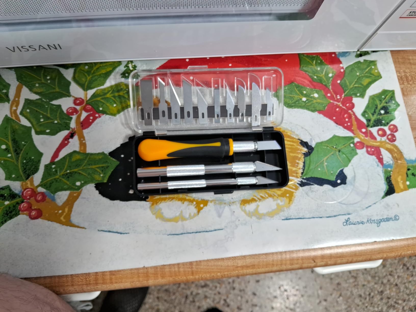 DIYSELF Exacto Knife, 2 Exacto Knives with 40 Spare Exacto Blades, Craft Knife, Hobby Knife, Precision Exacto Knife Set for Crafts, Arts, Modeling, Scrapbooking (#11#16#17), Wood Carving Tools customer photo 1