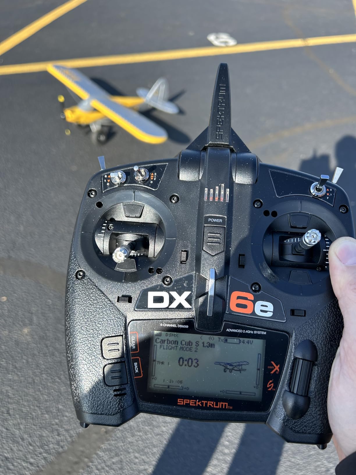 DX6e 6-Channel DSMX 2.4GHz RC Radio Transmitter Only (No Receiver) with 250 Model Memory | Telemetry | Wireless Trainer Link, SPMR6655, Black customer photo 1