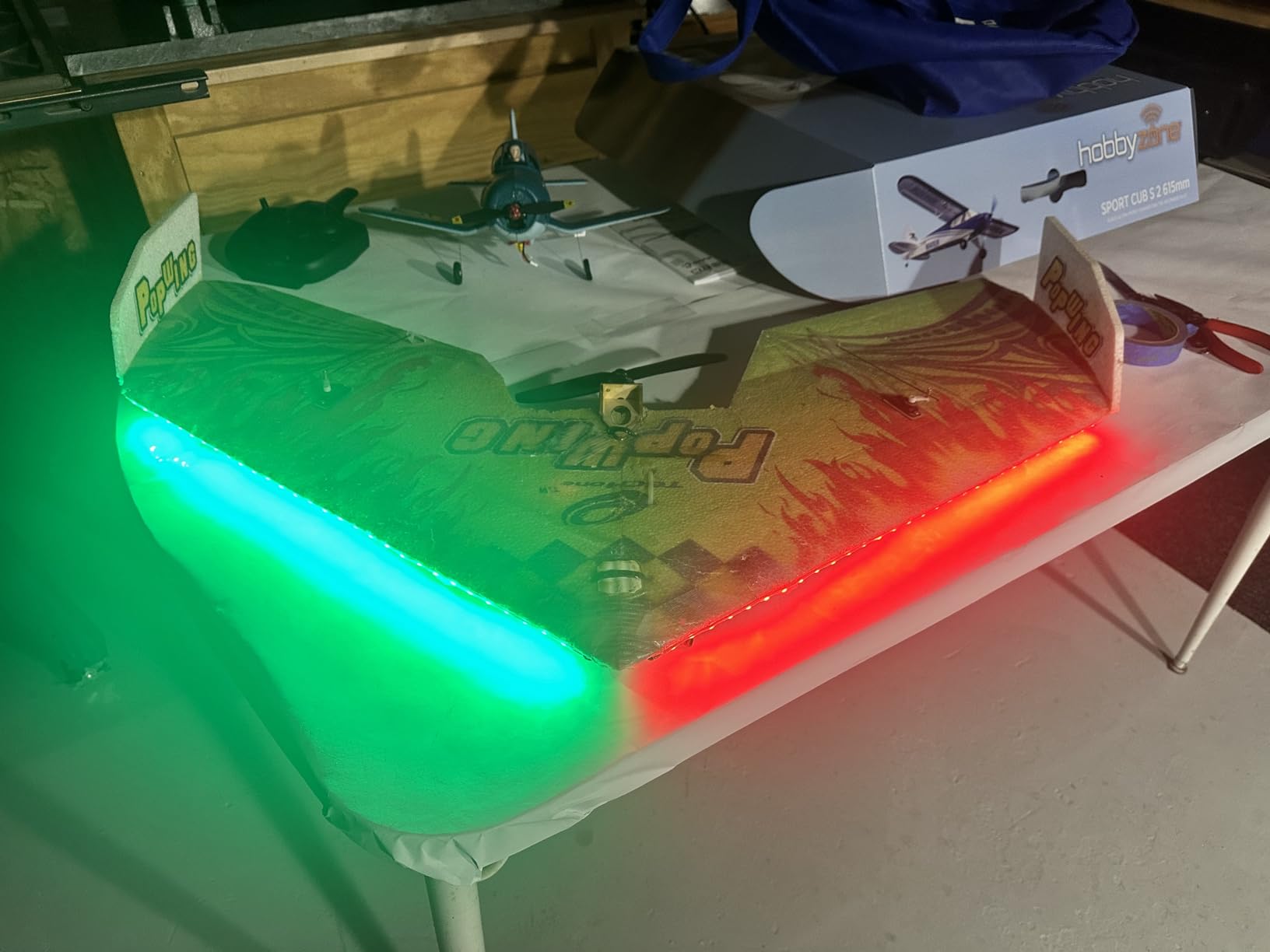 Remote Controlled LED Light Strip for RC Fixed Wing Airplane Flying Wing Plane AR Wing Drone Model Car Truck customer photo 2