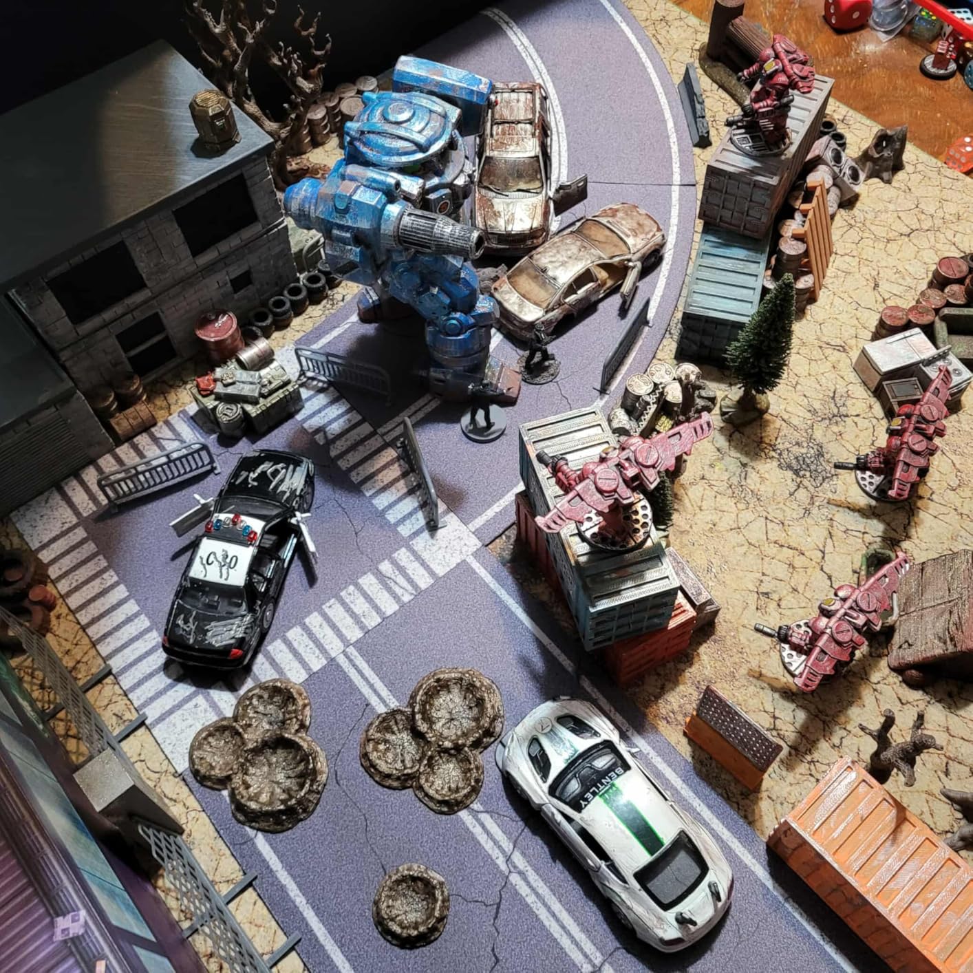 Stratagem Neoprene Tabletop Miniature Scenery|Wargaming Street Terrain for RPG, Modular Strategy Battlemat|13ft of Streets customer photo 1